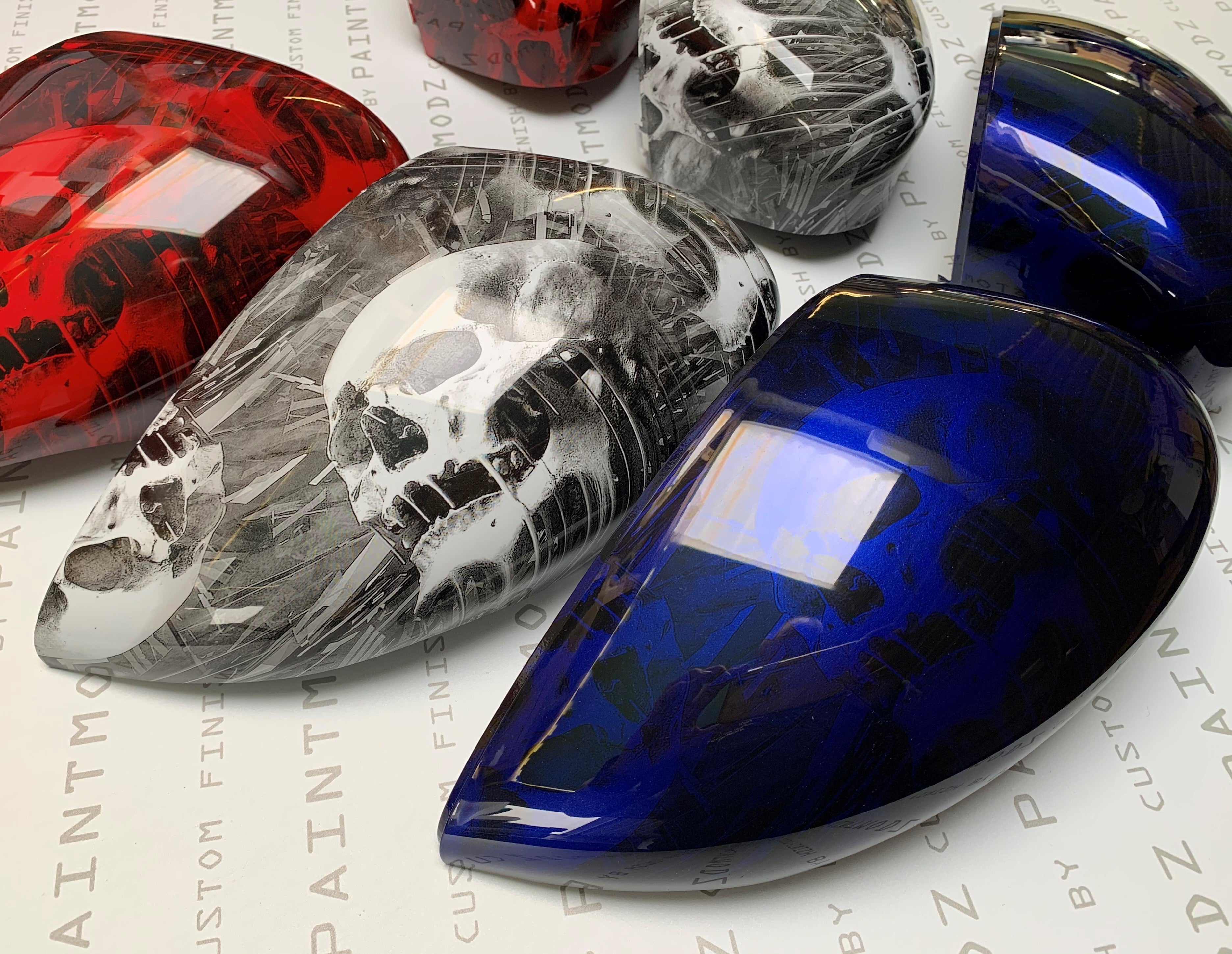 Coques de rétroviseurs (paire - Designs Hydrodip) - Ford Fiesta Mk7/7.5