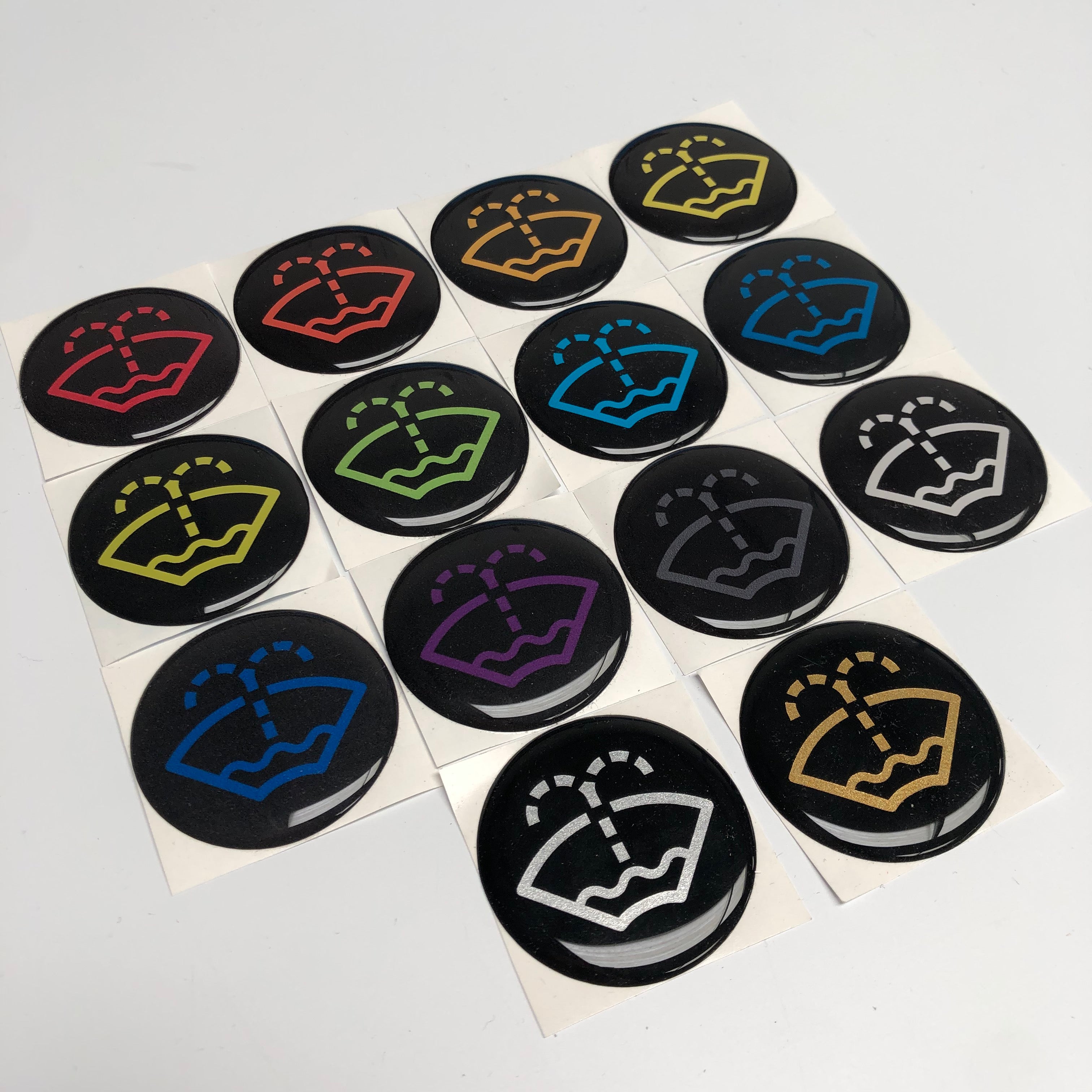 Washer Logo Circular Gel Badge 21mm