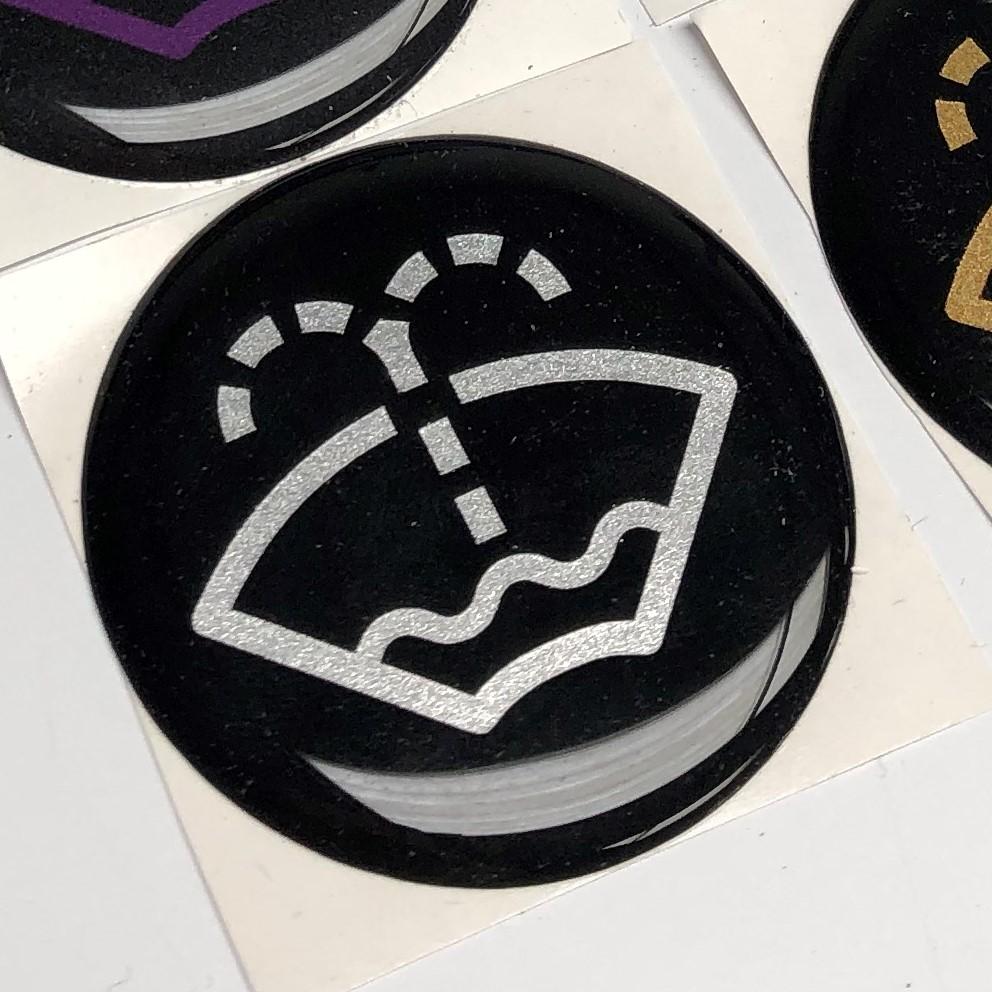 Washer Logo Circular Gel Badge 21mm