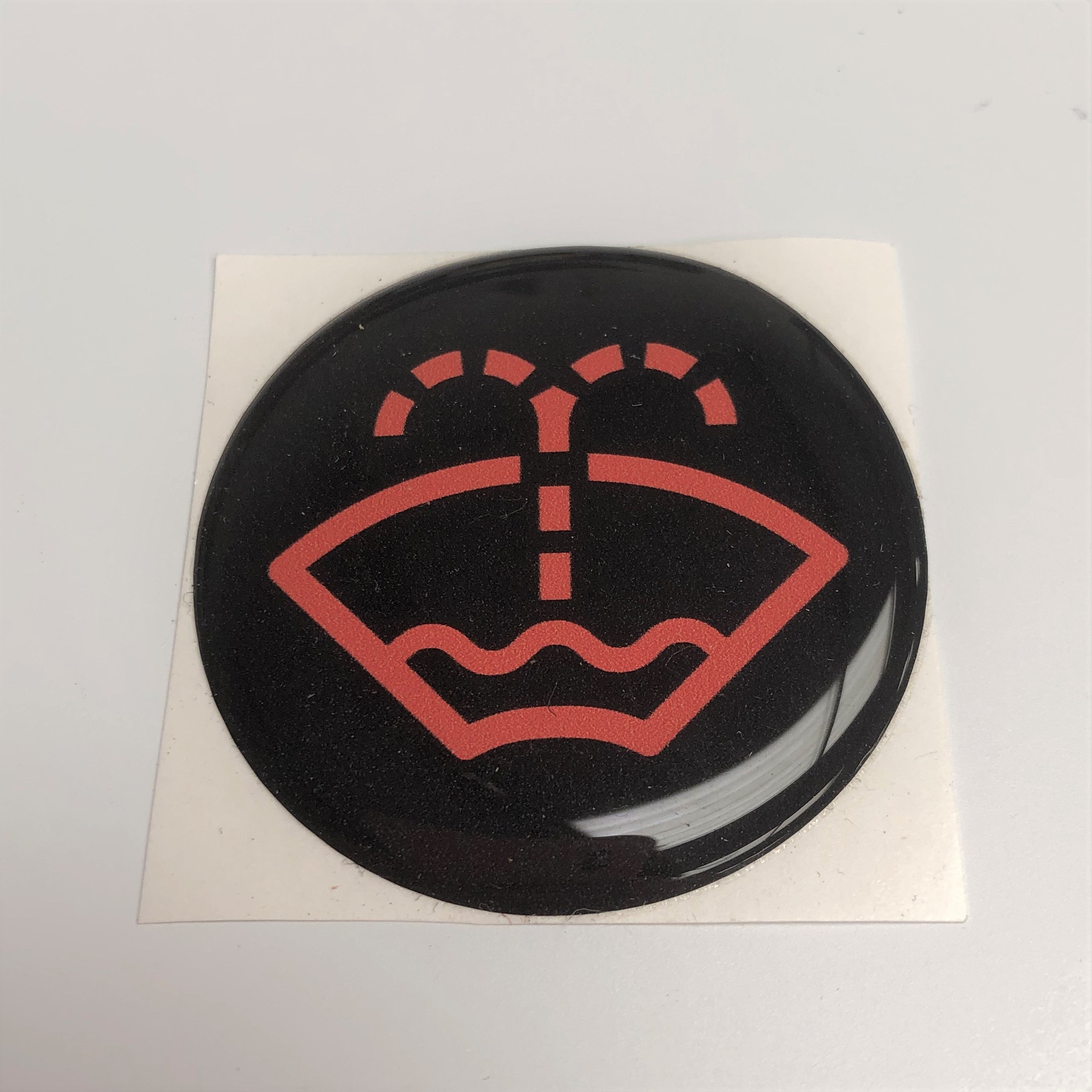 Washer Logo Circular Gel Badge 21mm