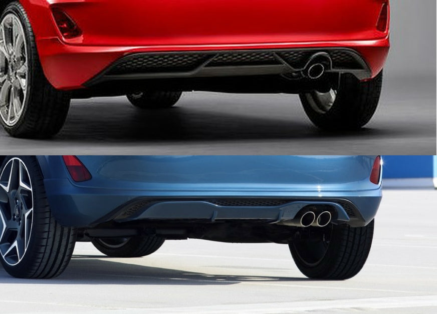 Rear Diffuser Conversion - Mk8/8.5 Fiesta ST-Line to ST - Before - After