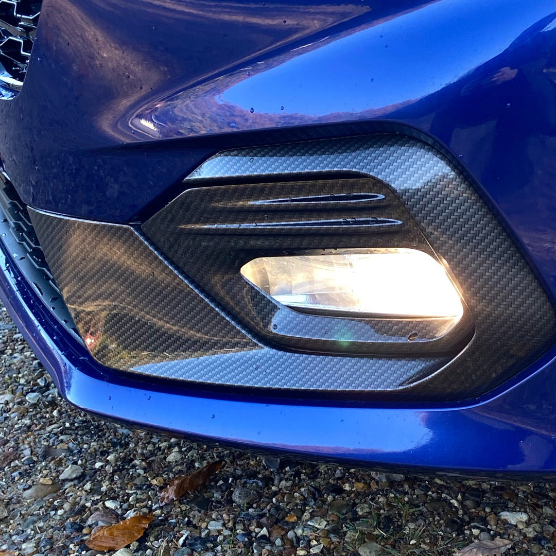 Outer Fog Light Bezels - Mk8 Fiesta ST/ ST Line - Hydrodipped Carbon Fibre Effect
