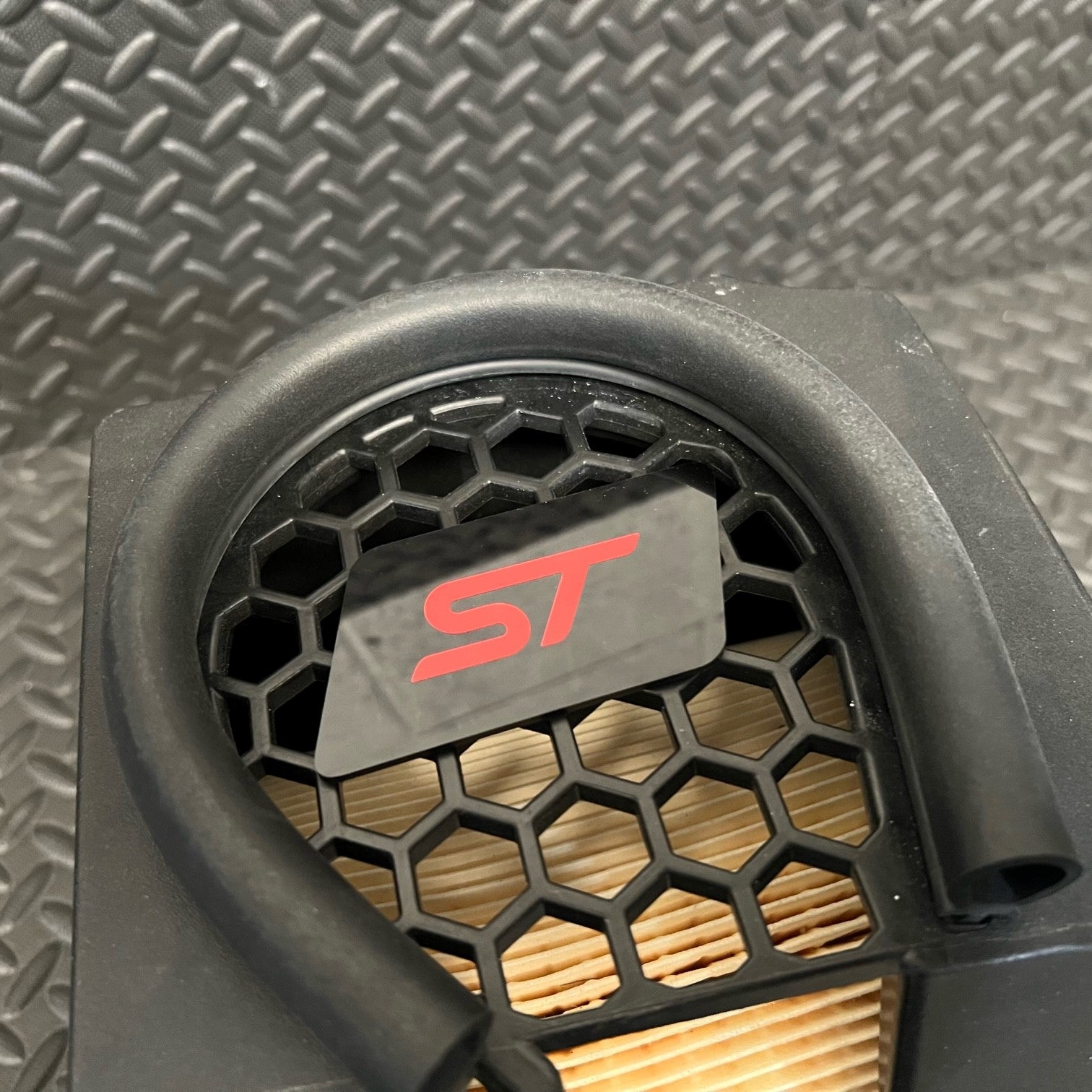 Plaque d'immatriculation de la boîte à air Focus RS Mk3.5