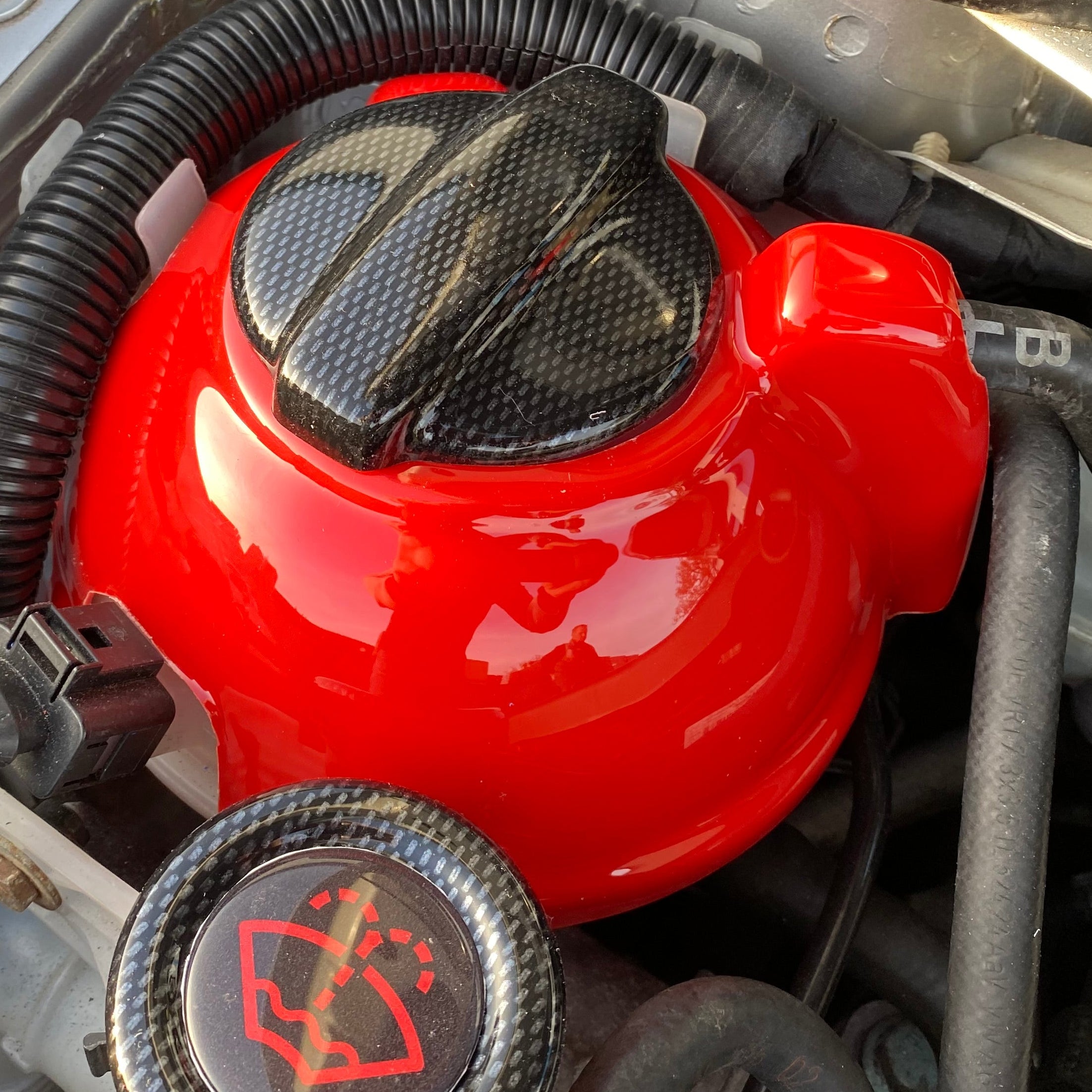 Proform VAG Coolant Tank Cover - Gloss Red Plastic