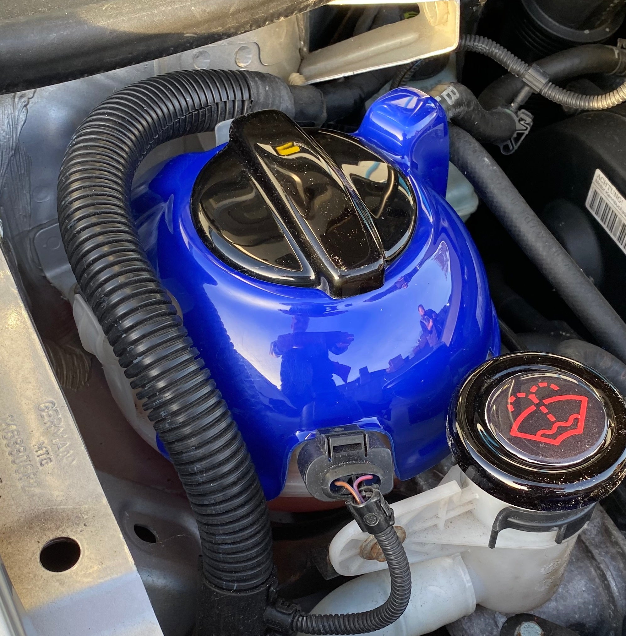 Proform VAG Coolant Tank Cover - Gloss Blue Plastic