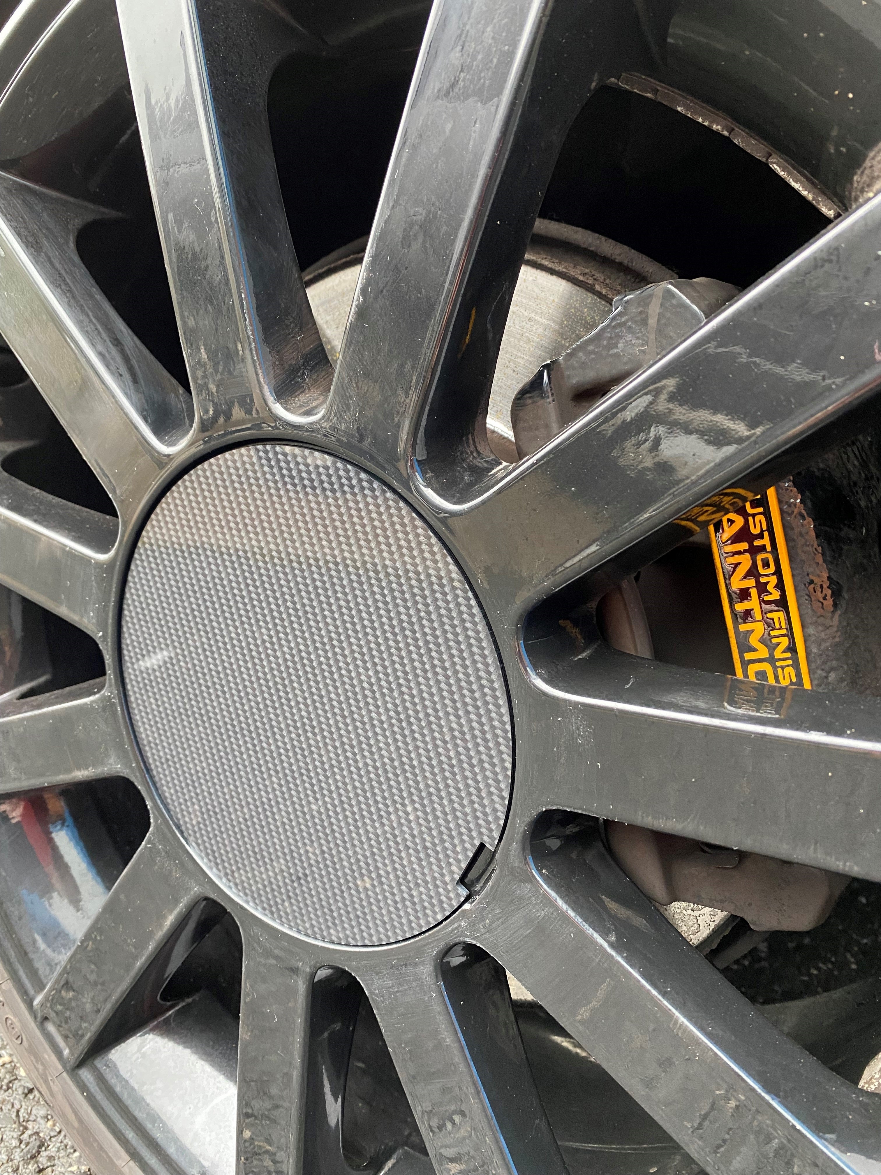 Proform Mk6 Fiesta ST150 Wheel Centre Caps -Set of 4 - Deluxe Carbon Fibre Effect Plastic