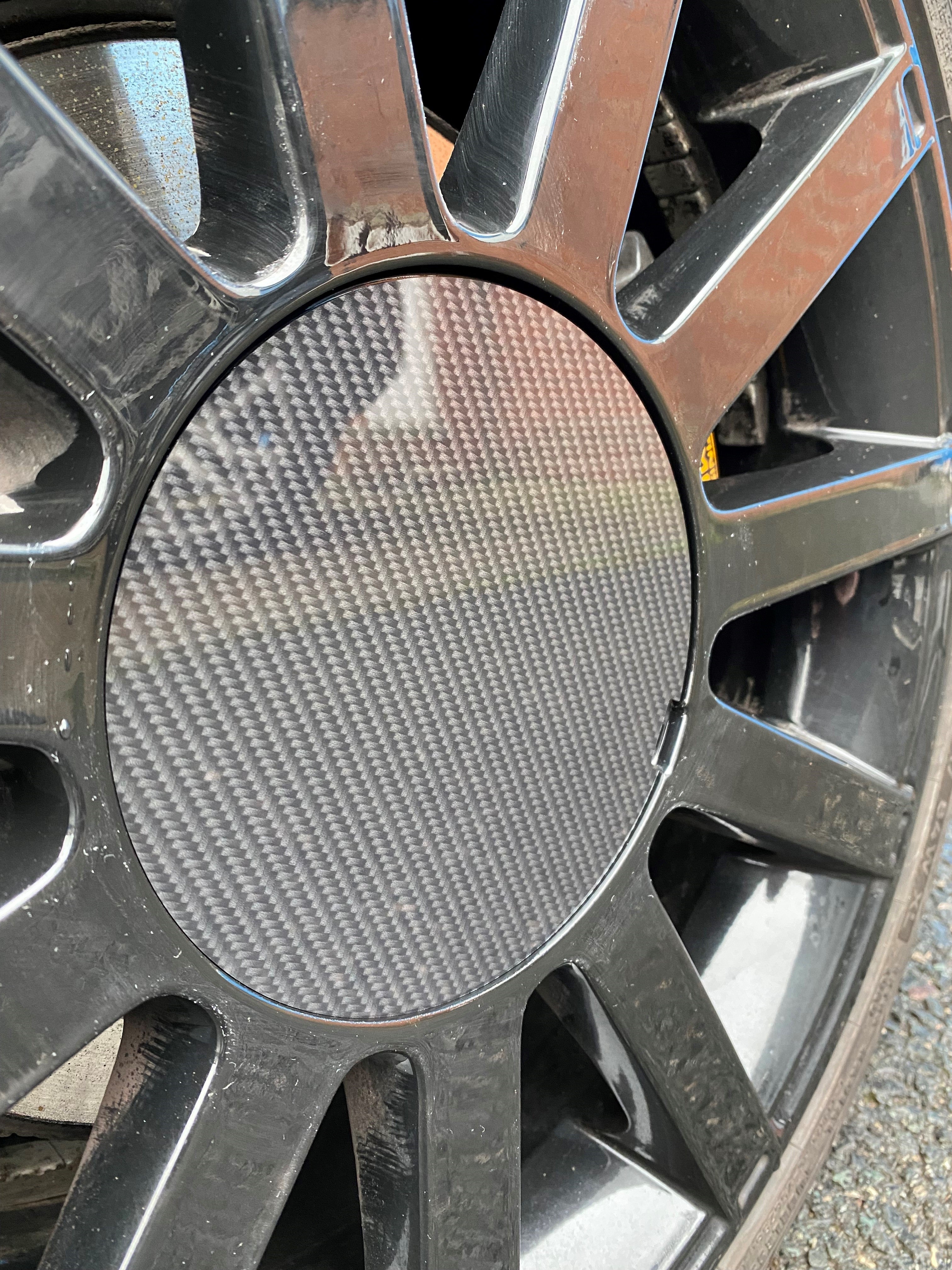 Proform Mk6 Fiesta ST150 Wheel Centre Caps -Set of 4 - Deluxe Carbon Fibre Effect Plastic