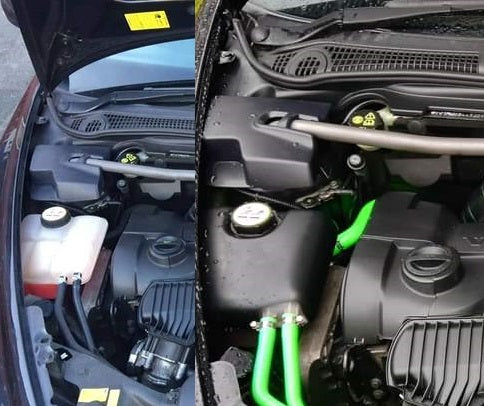Proform Kühlmitteltankabdeckung – Volvo C30/V50 Benzin (Kunststoffoberflächen)