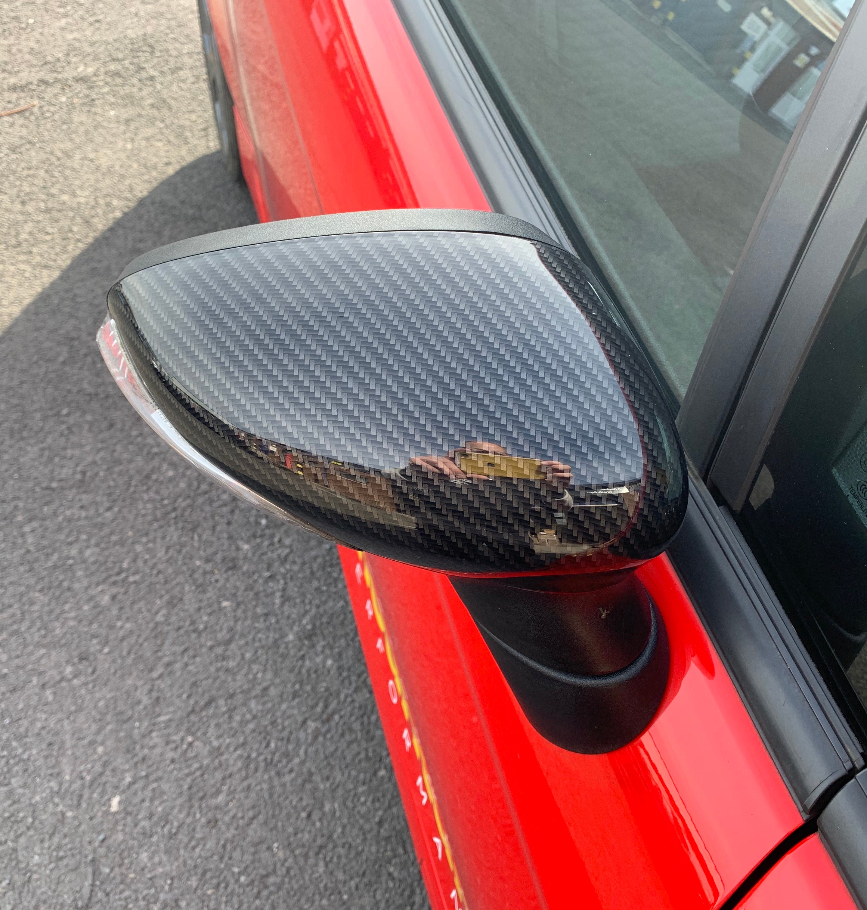 Mirror Caps (Pair - Hydrodip Designs) - Ford Fiesta Mk7/7.5