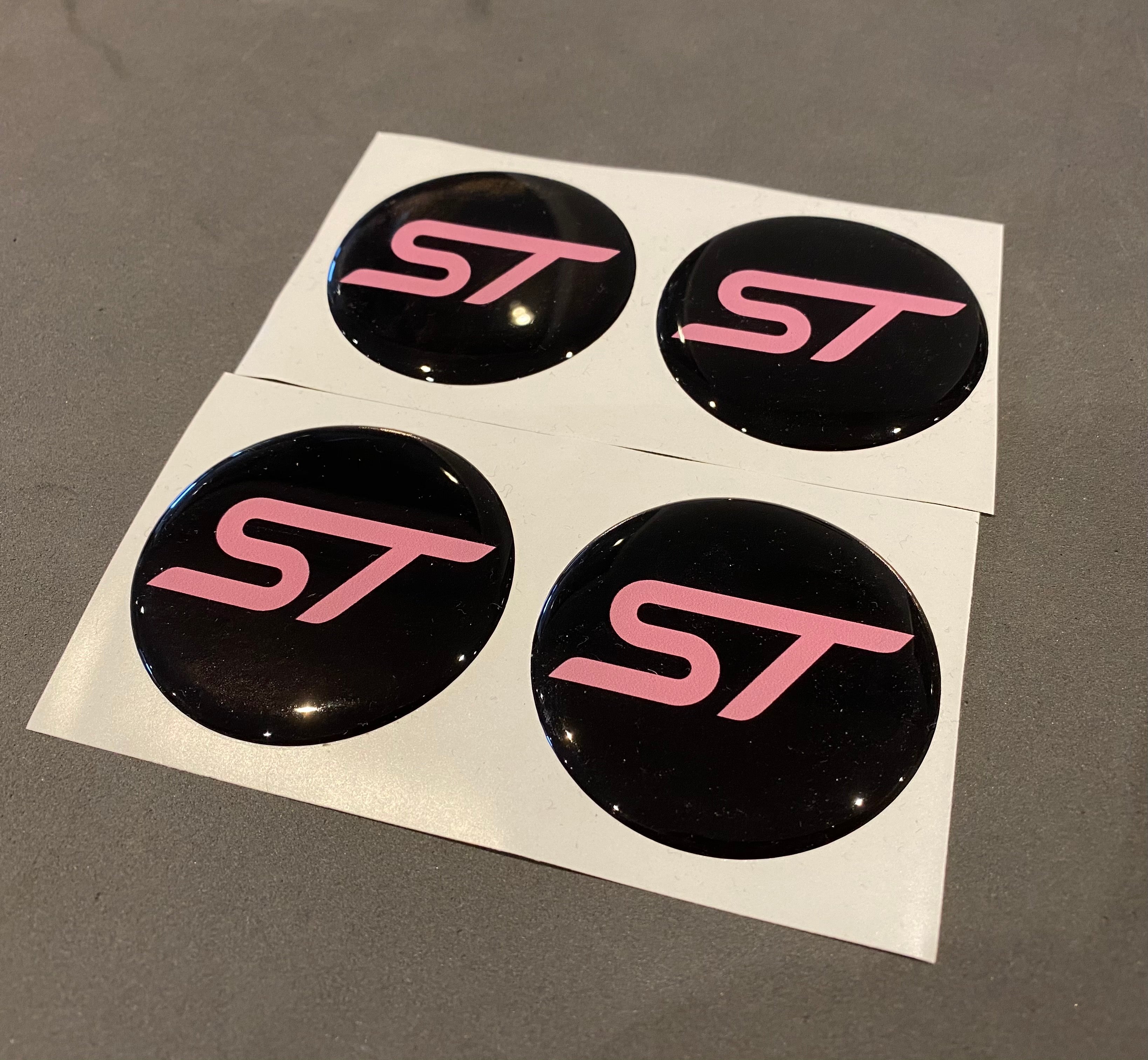 Wheel Centre Cap Gel Overlays for 55mm Centre Caps (Set of Four)