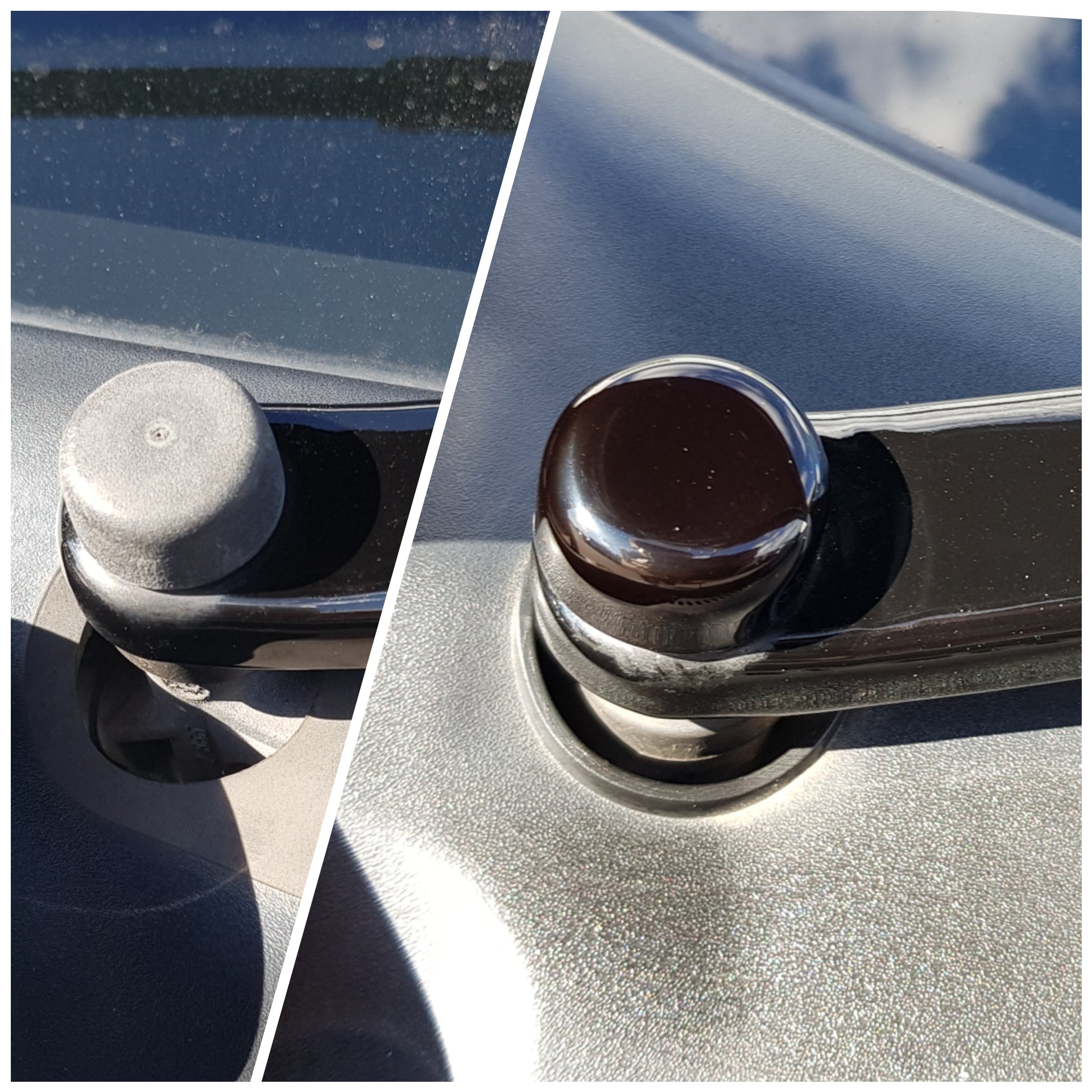 Wiper arm rubber nut covers