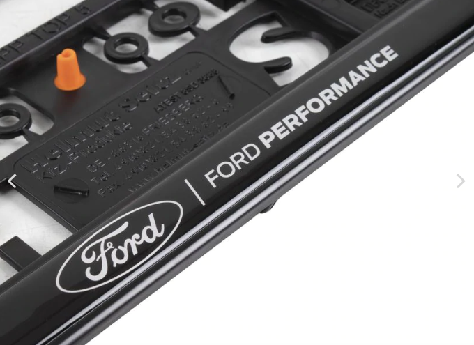 Entourages de plaque d'immatriculation Ford Performance (paire) - Nouveau style