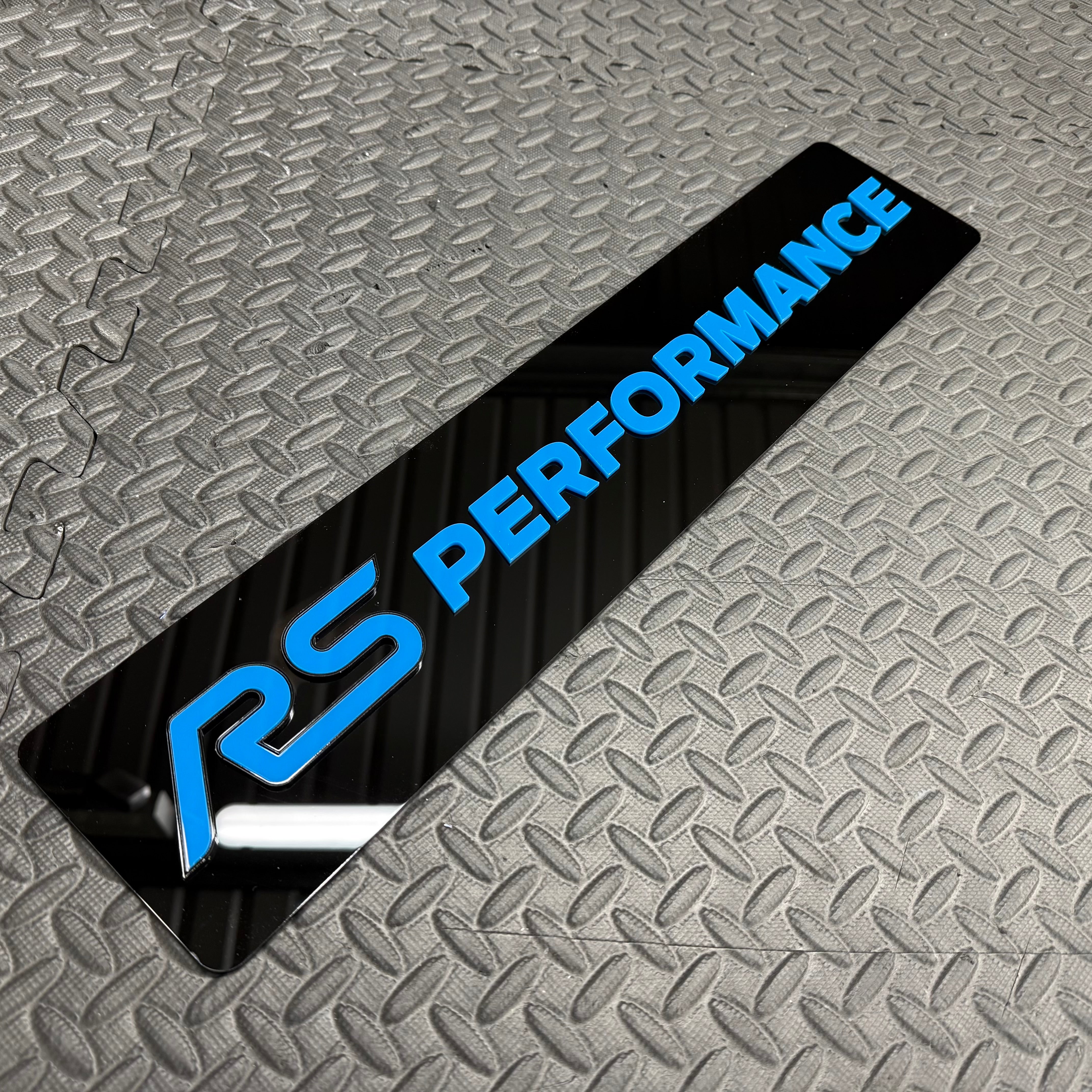 RS Performance Vehicle Show Plate (4D Acrylic)