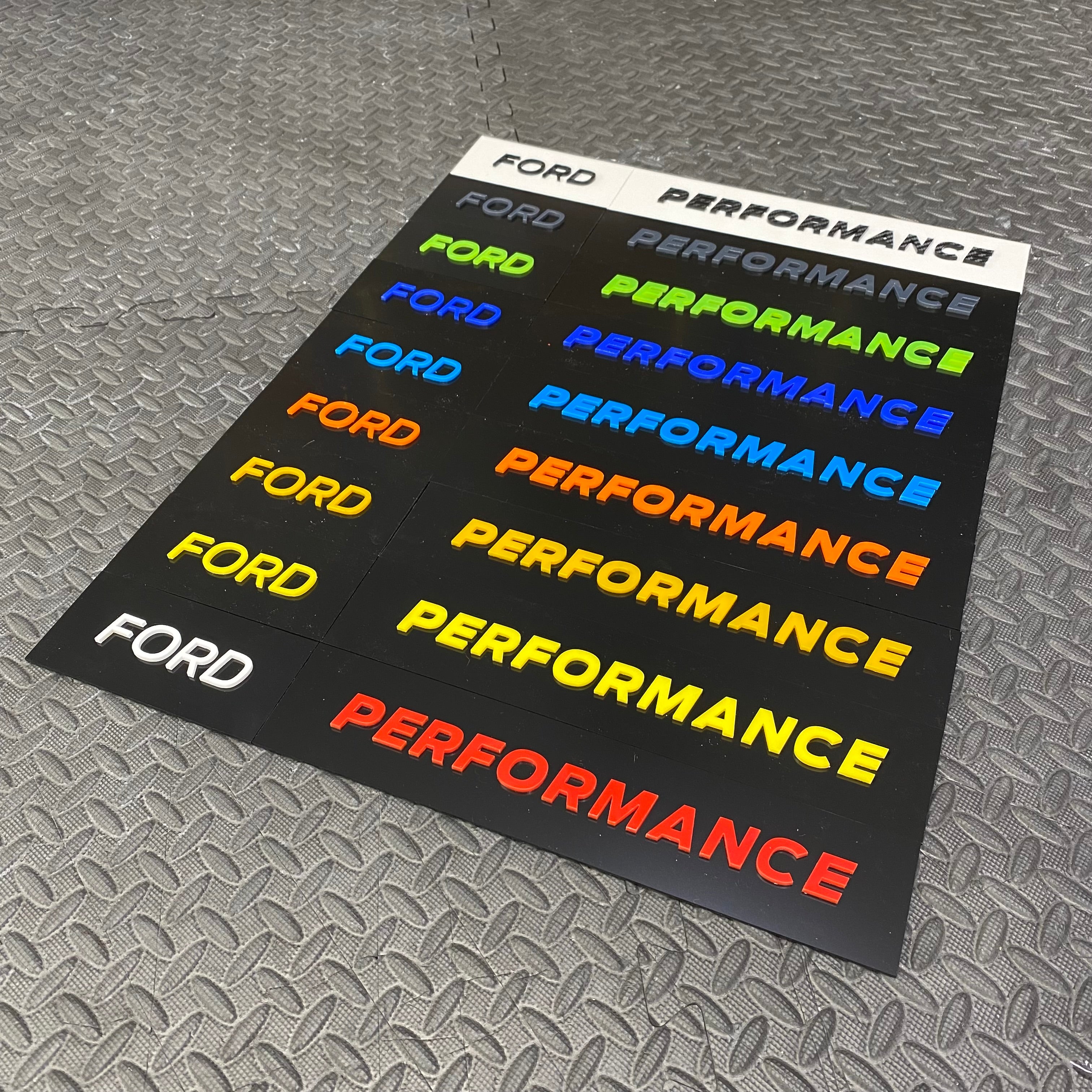 Ford Performance Vehicle Show Plate (4D Acrylic)