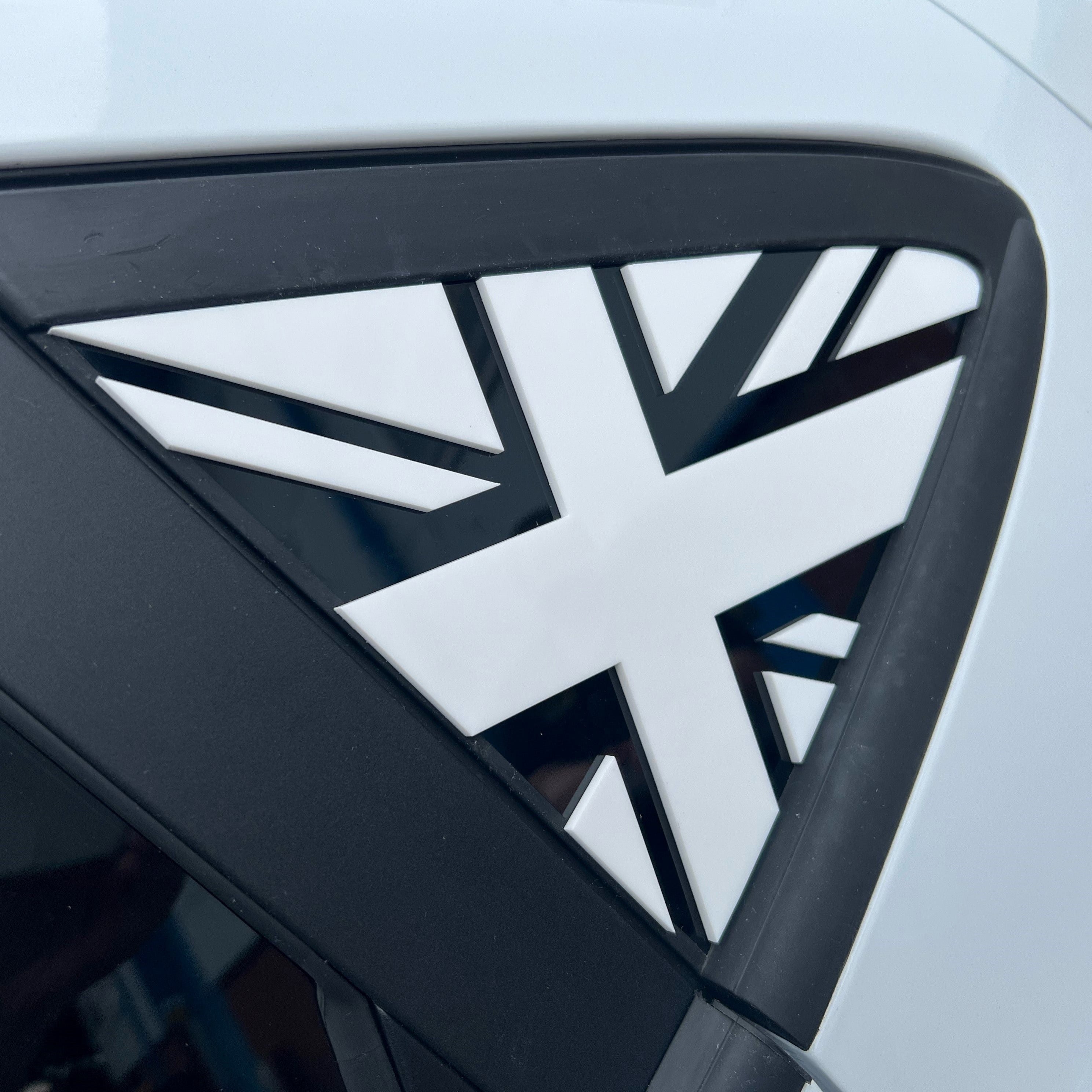 Mk8/8.5 Fiesta Acrylic Union Jack Rear Window Inserts