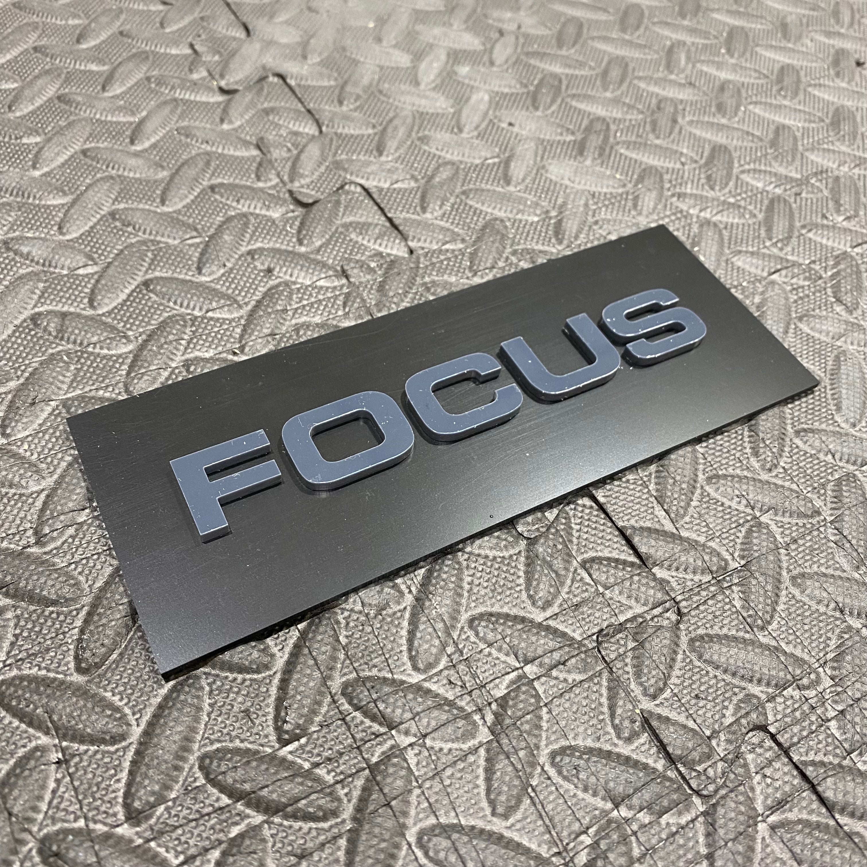 Focus 4D Acrylic Tailgate Badge