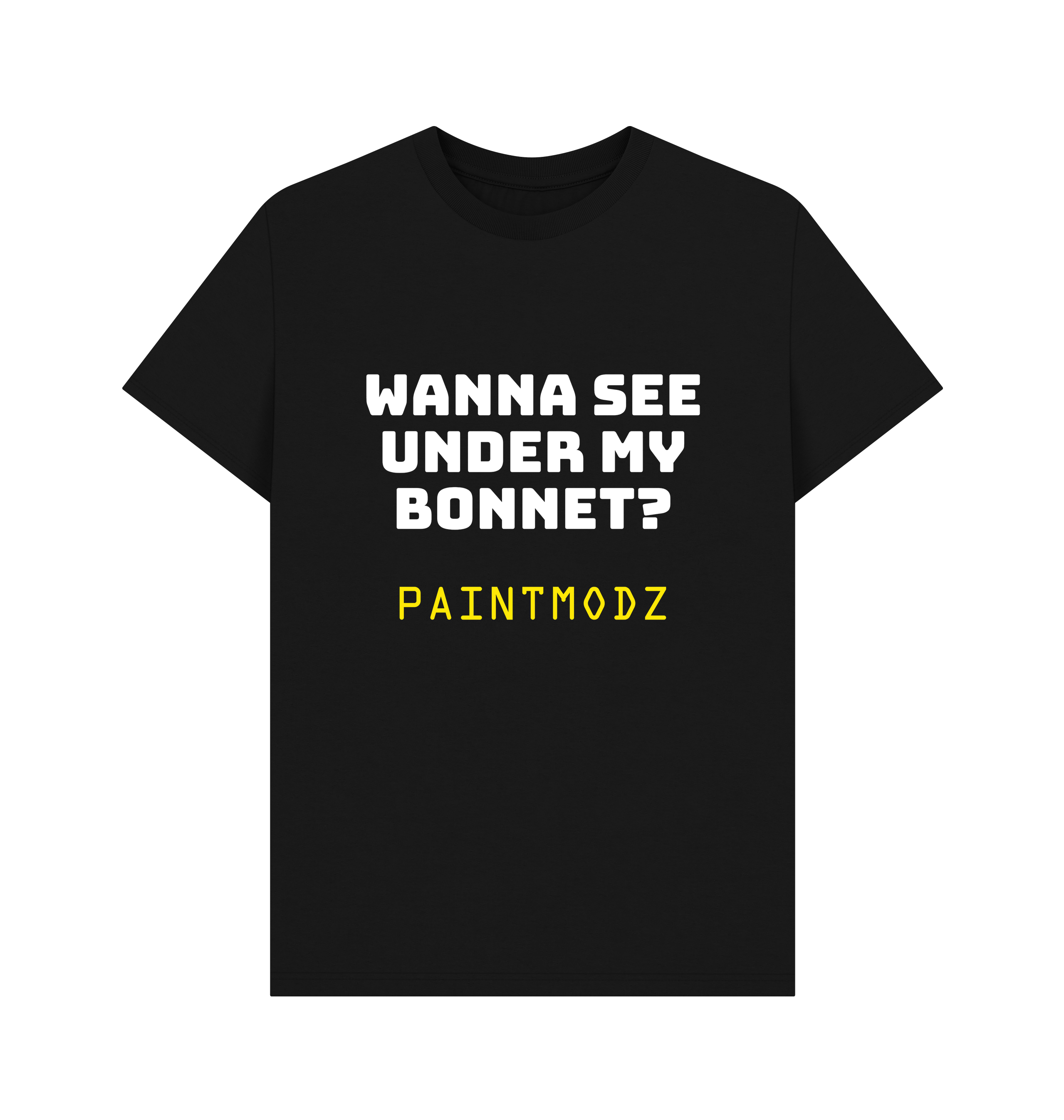 Black Printed T-shirt Front