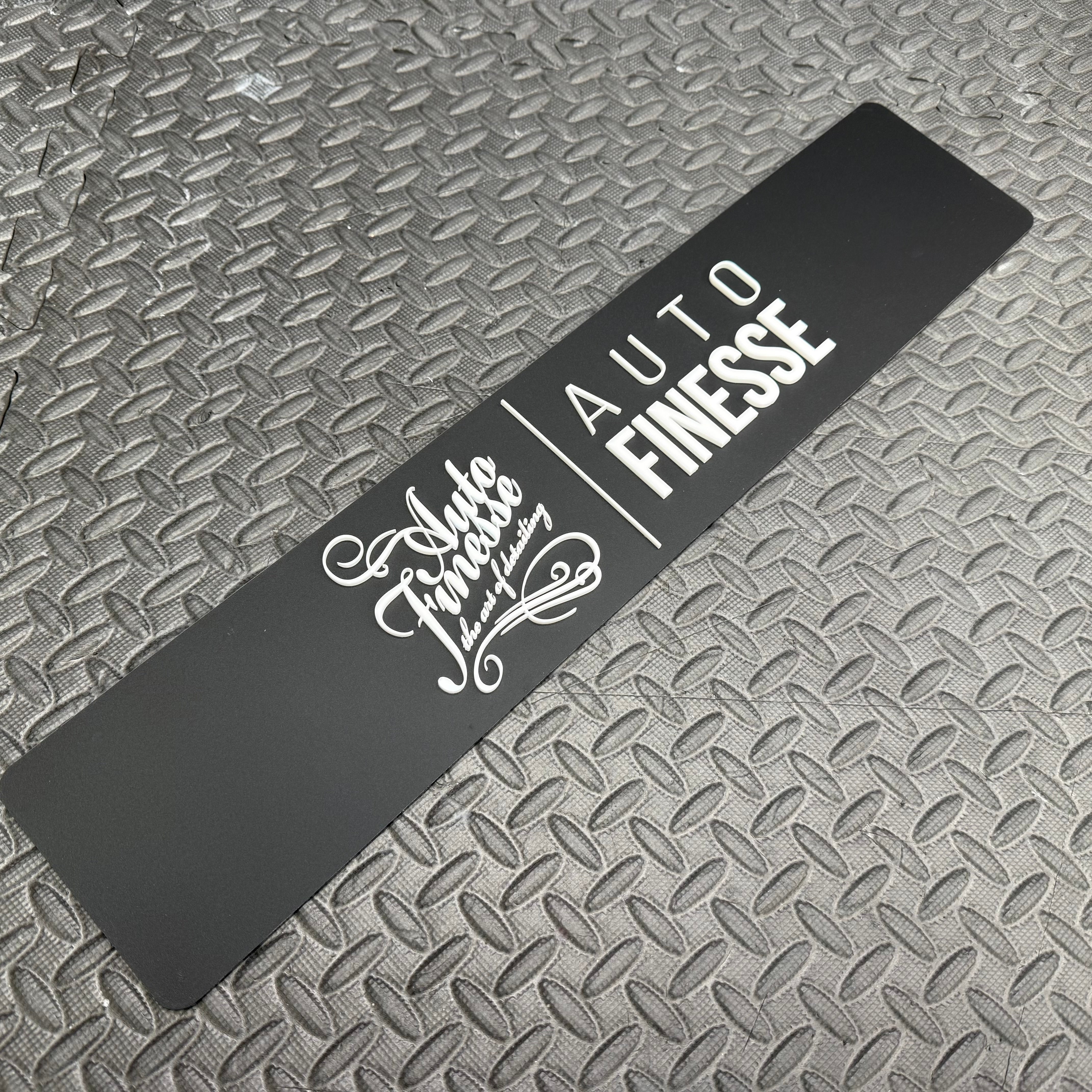 Vehicle Show Plates - Custom Designs (4D Acrylic)