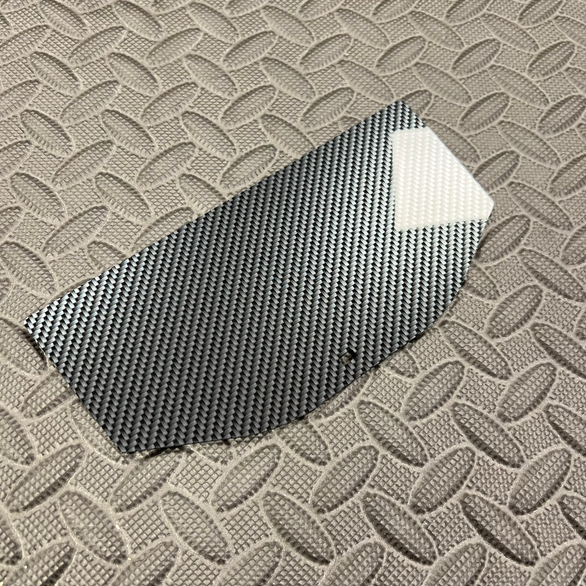 Mk8/8.5 Fiesta Dash Insert Plate - For Models With Wireless Charging - Deluxe Carbon Fibre Effect Plastic