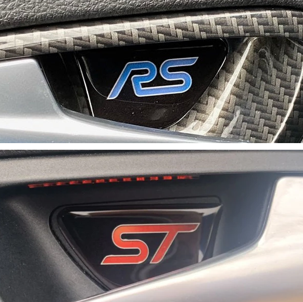 Badges en gel pour poignée de porte Focus Mk3/3.5