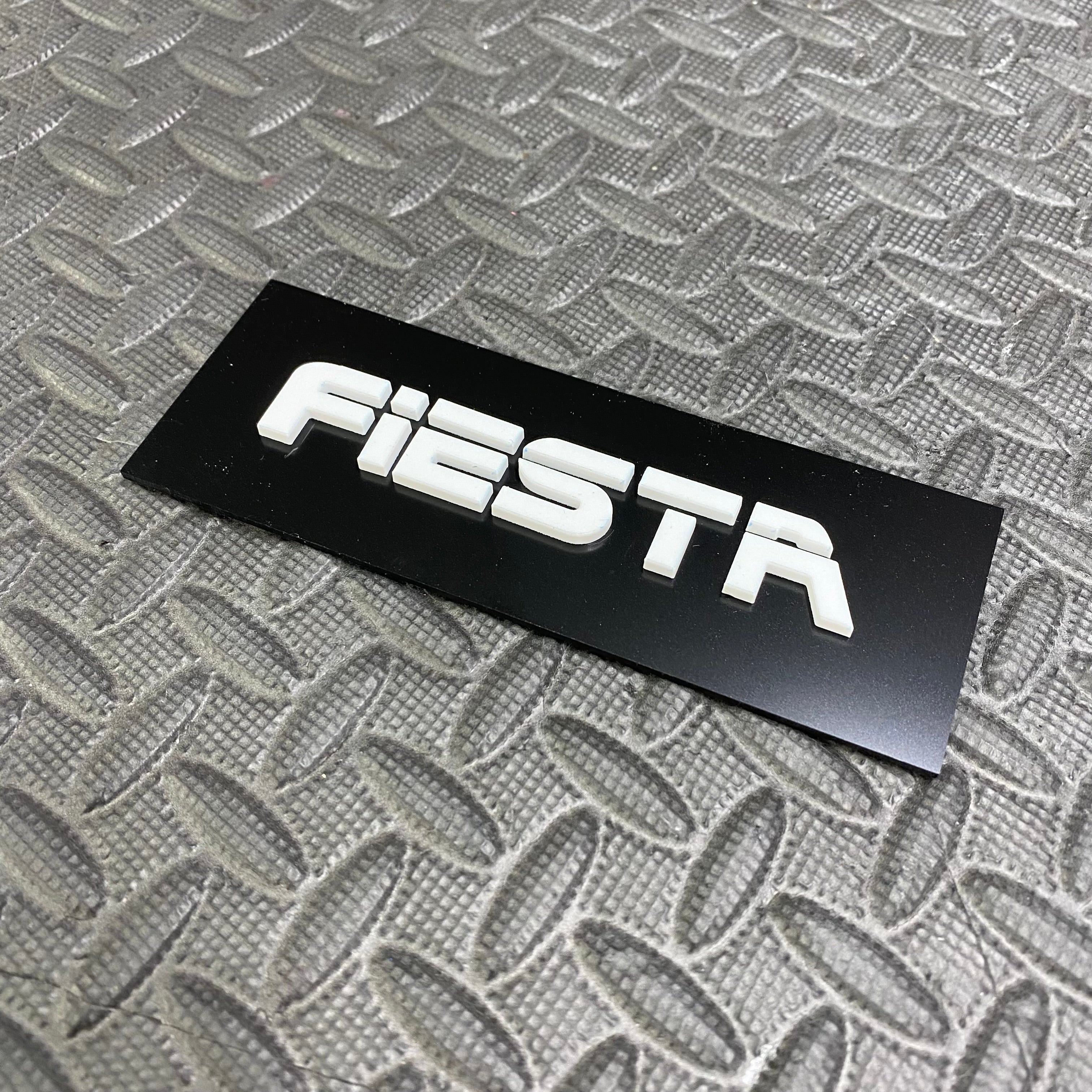 Fiesta 4D Acrylic Tailgate Badge