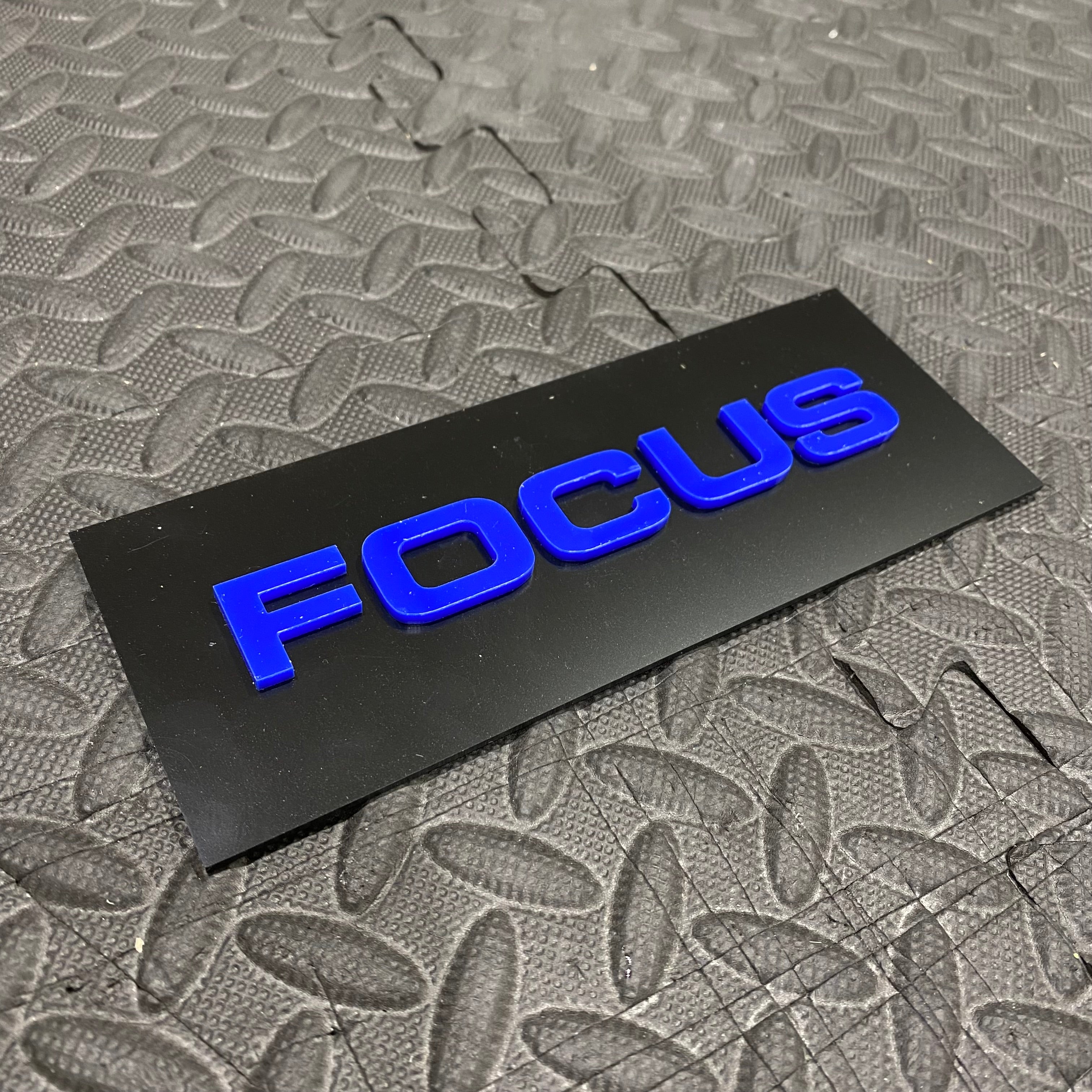 Focus 4D Acrylic Tailgate Badge