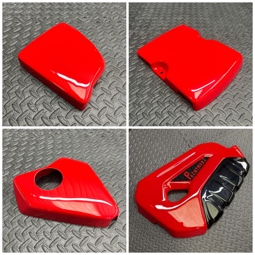 Proform Small Engine Bay Dress Up Kit Bundle - Fiesta Mk7.5 ST180 - Gloss Red Plastic