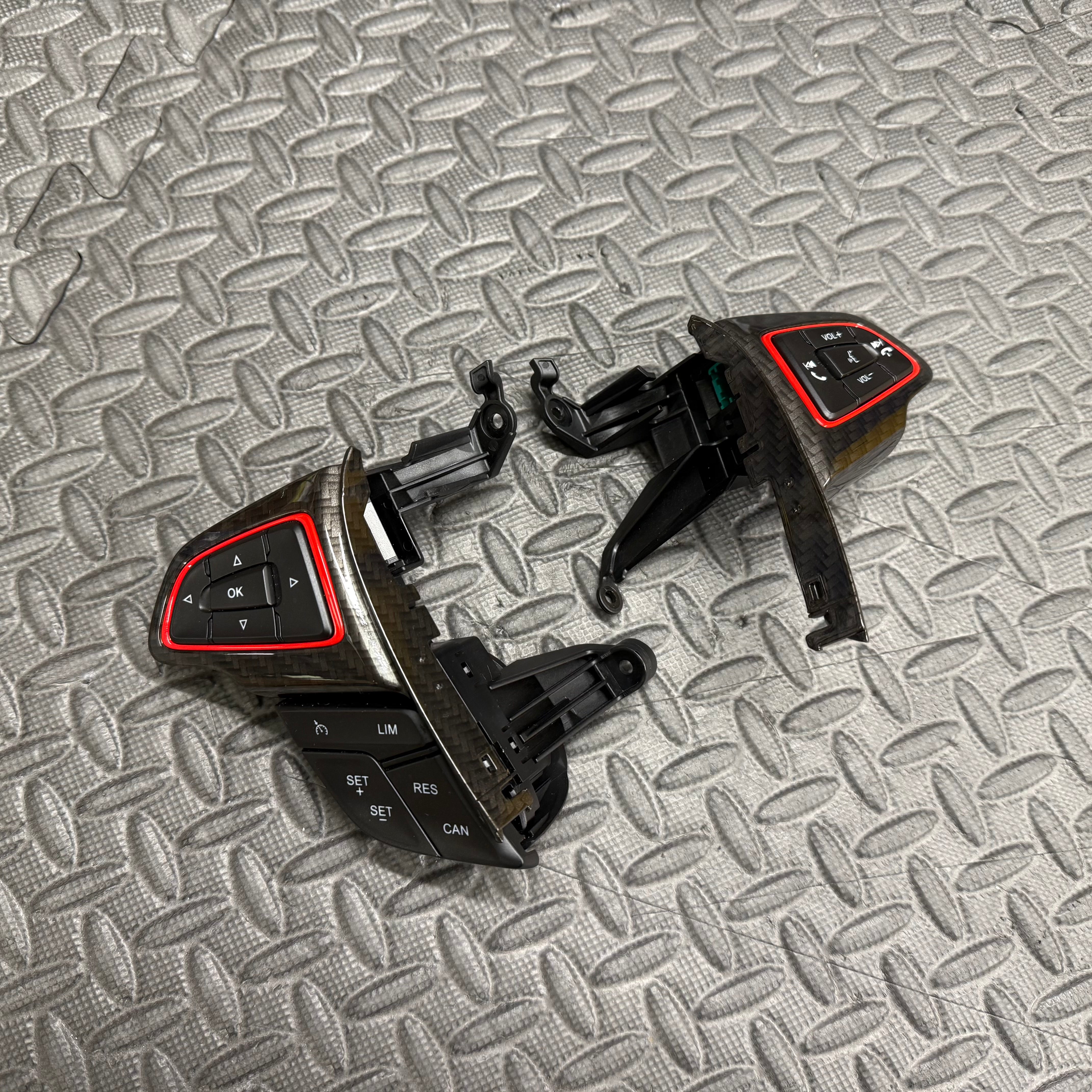 Genuine Ford Steering Wheel Buttons - MK3.5 Focus ST/RS (Painted/Hydrodipped Finishes)