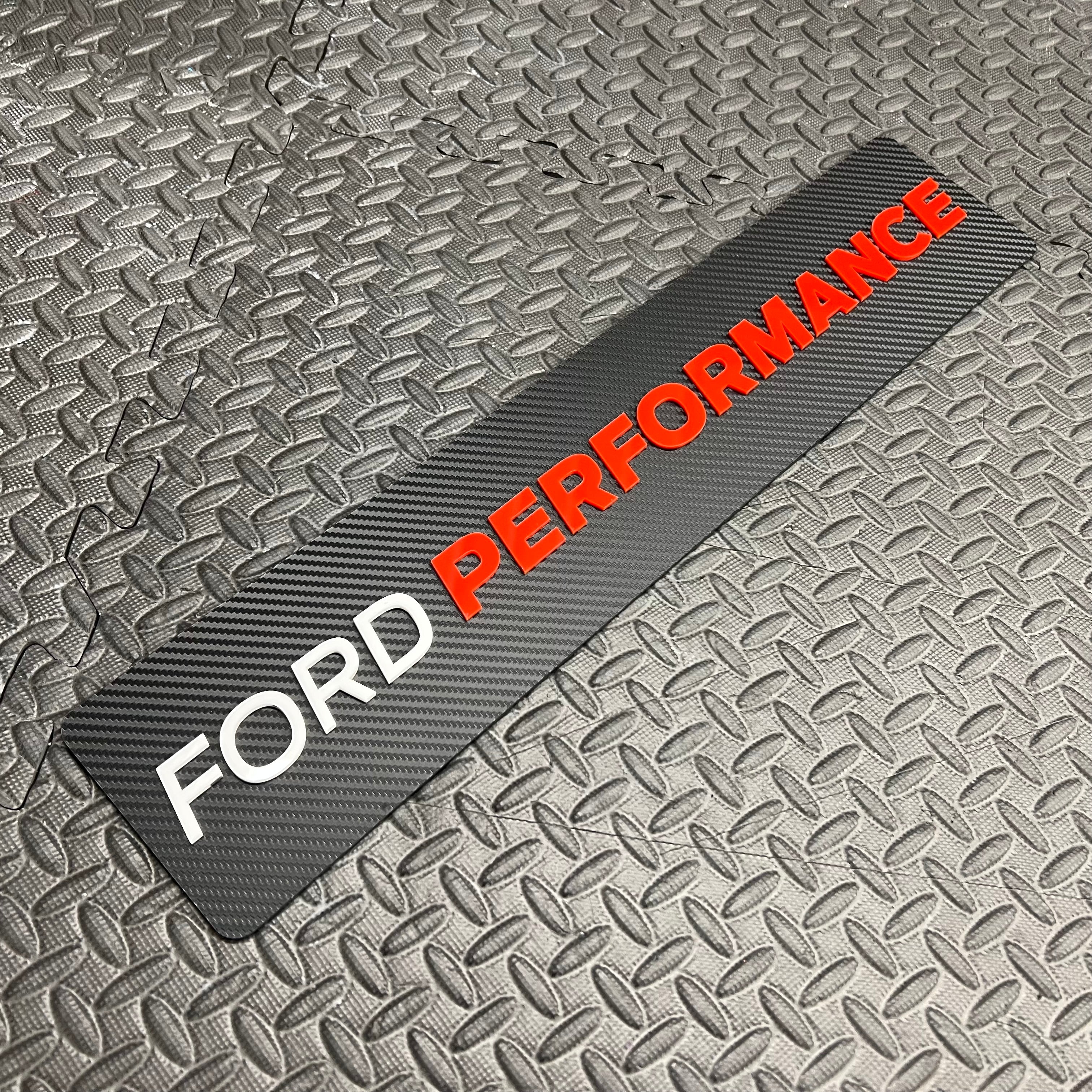 Ford Performance Vehicle Show Plate (4D Acrylic)