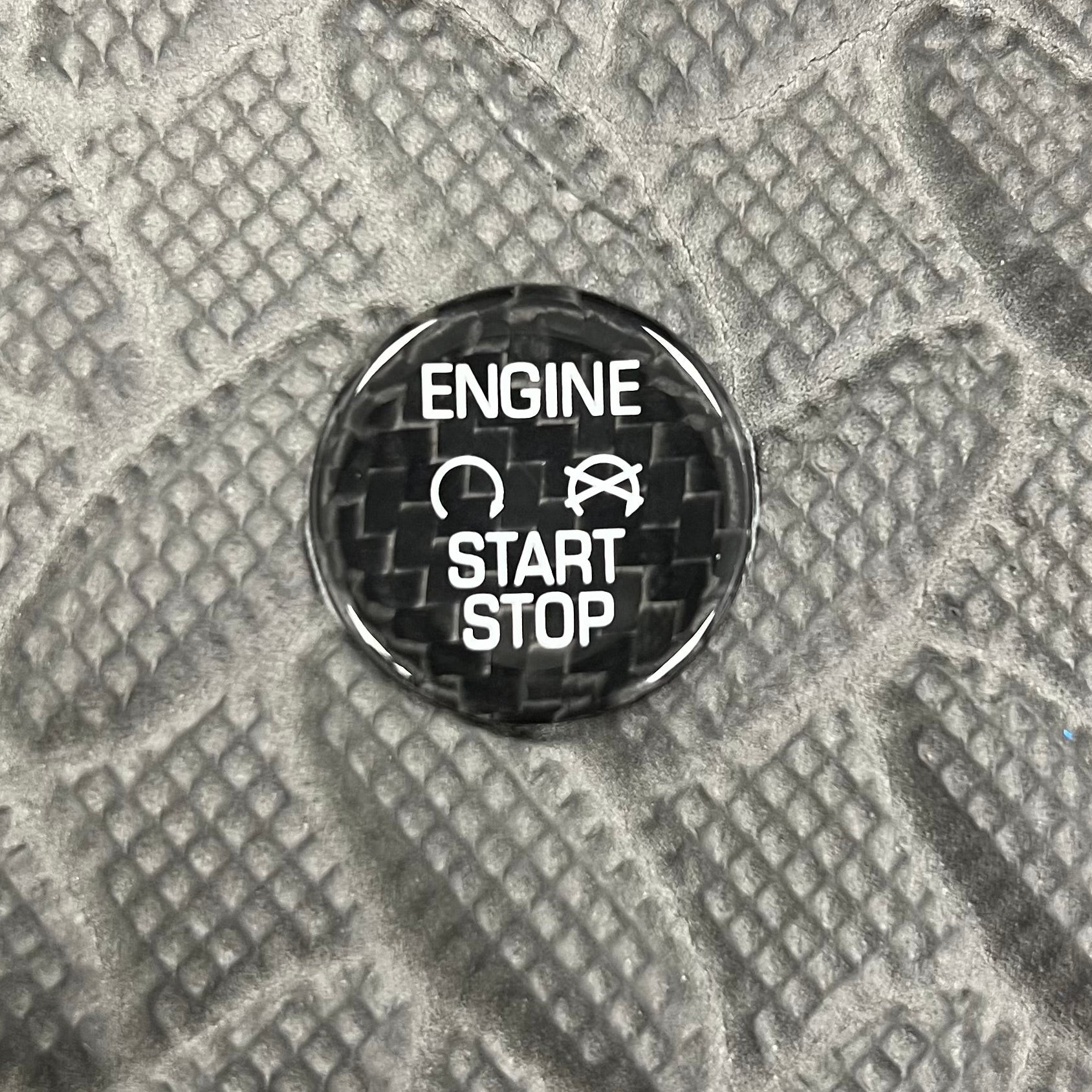 Push Button Start Overlay Real Carbon Fibre - Mk7/7.5 Fiesta / Mk2.5/3/3.5 Focus