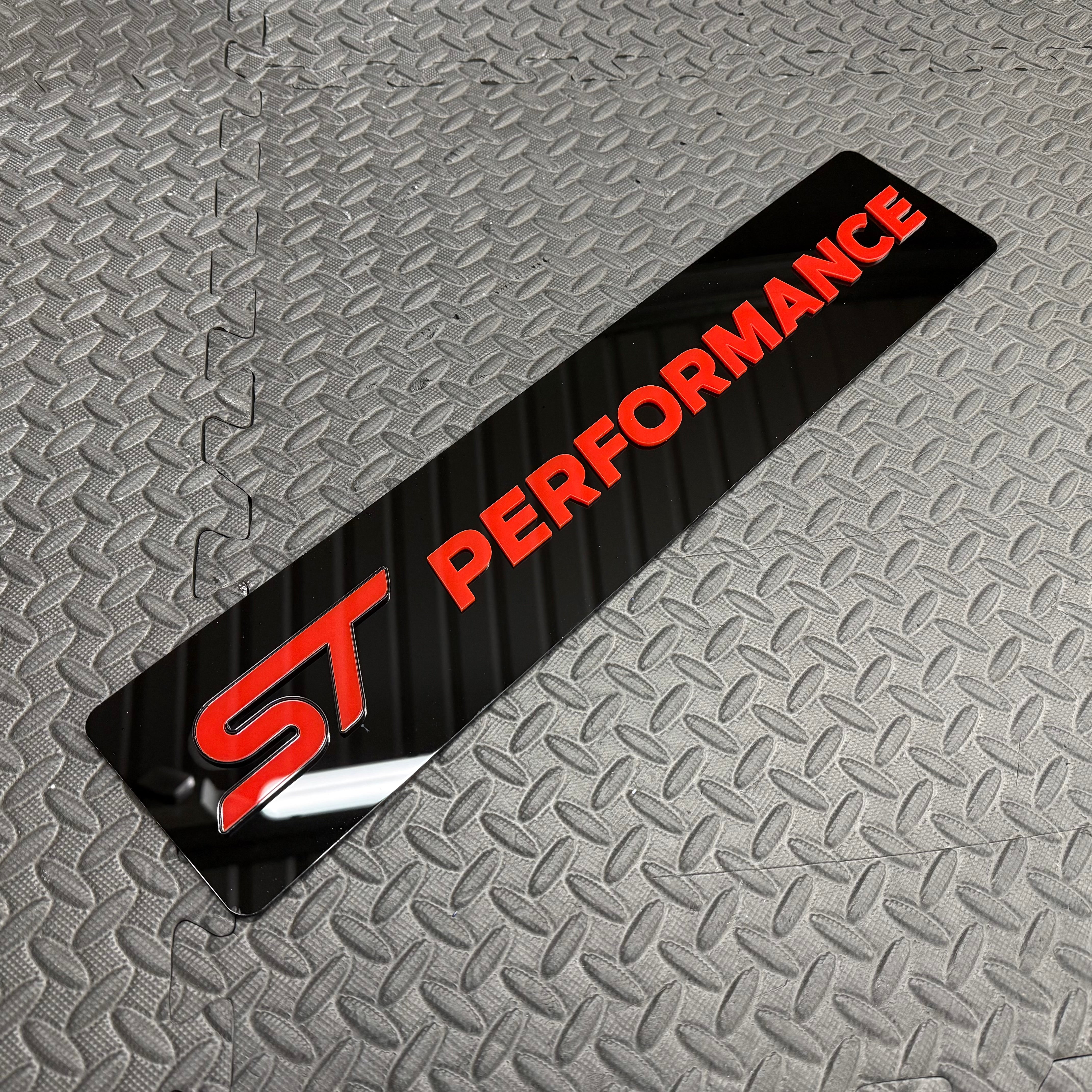 ST Performance Vehicle Show Plate (4D Acrylic)