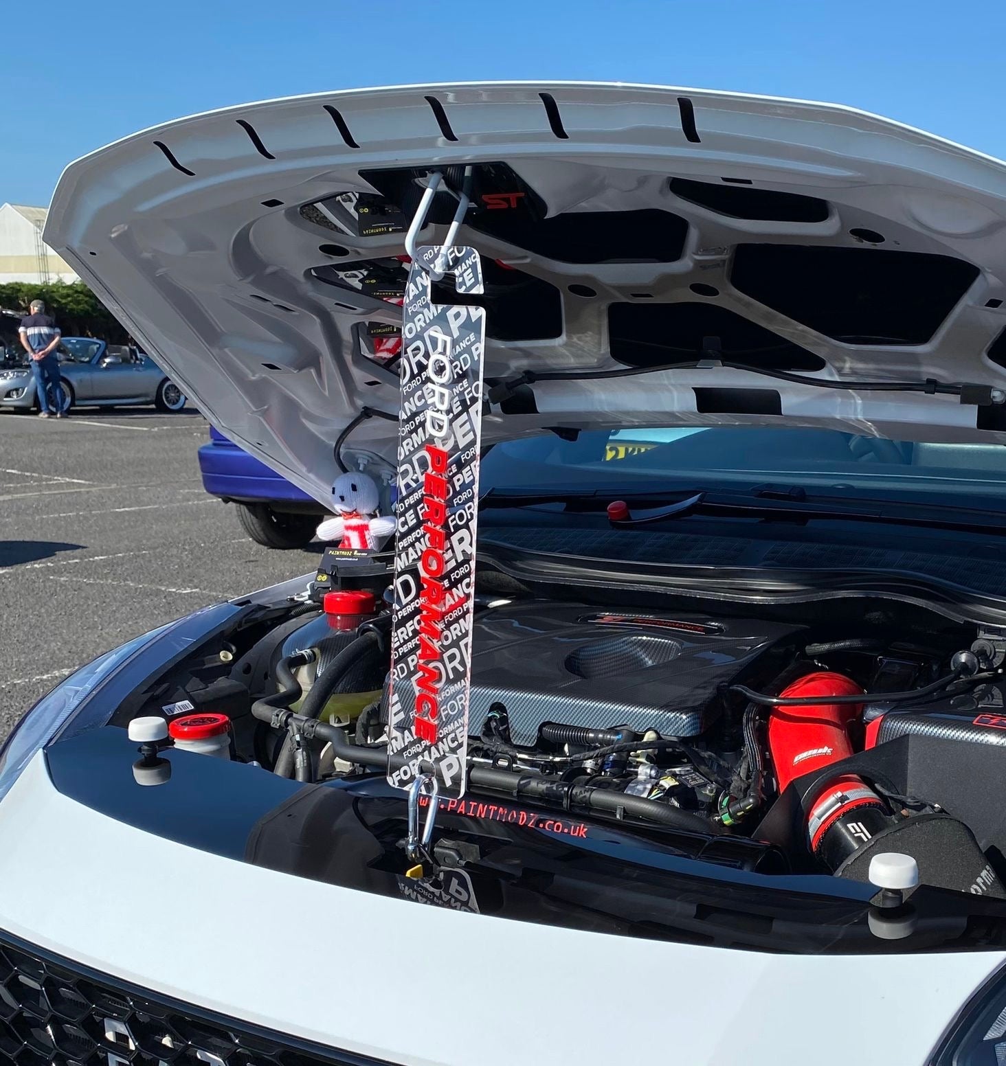 Universal Bonnet Prop - Laser Engraved Ford Performance (4D Acrylic)