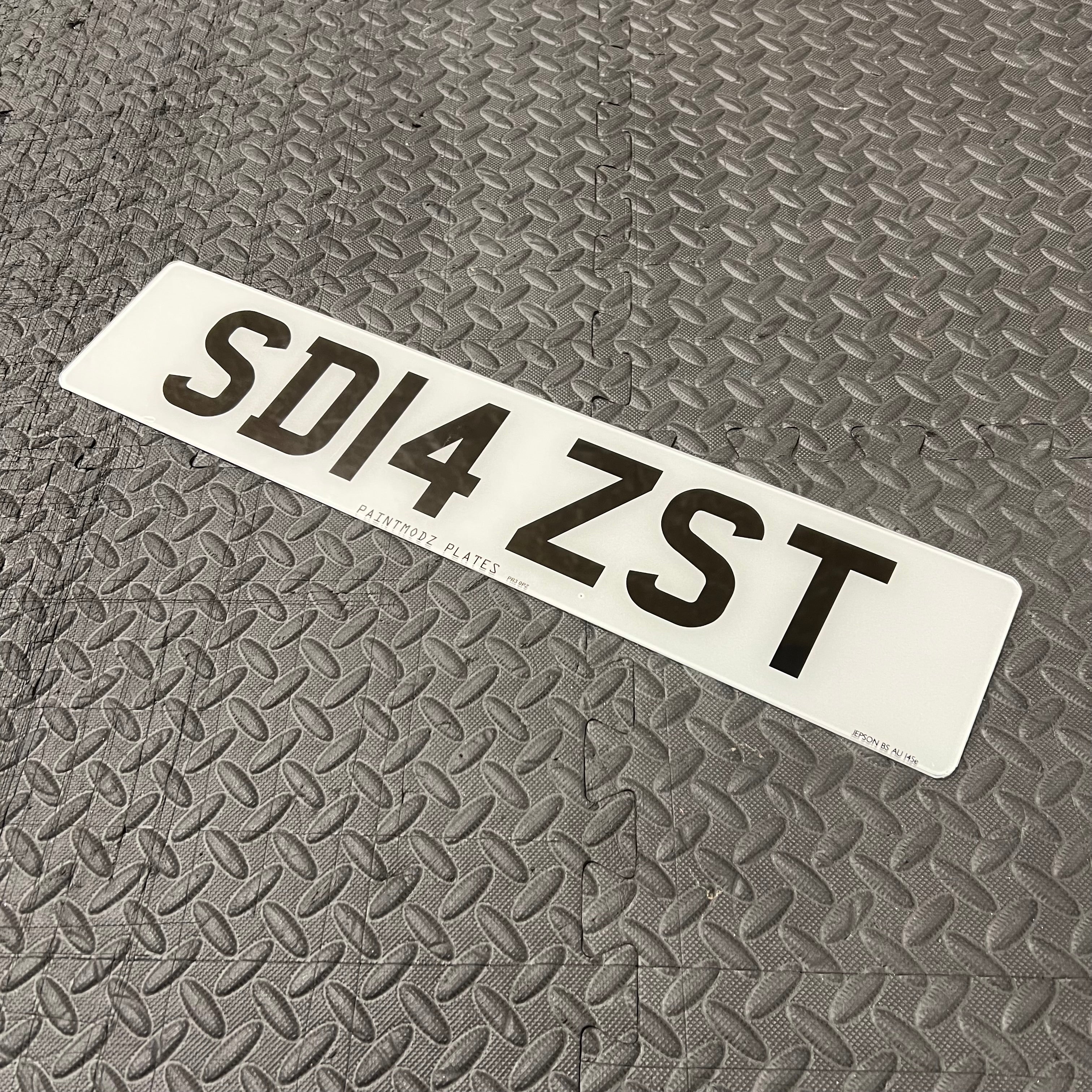 Paintmodz Plates - Printed Number Plates - Road Legal (Standard Size) - Front