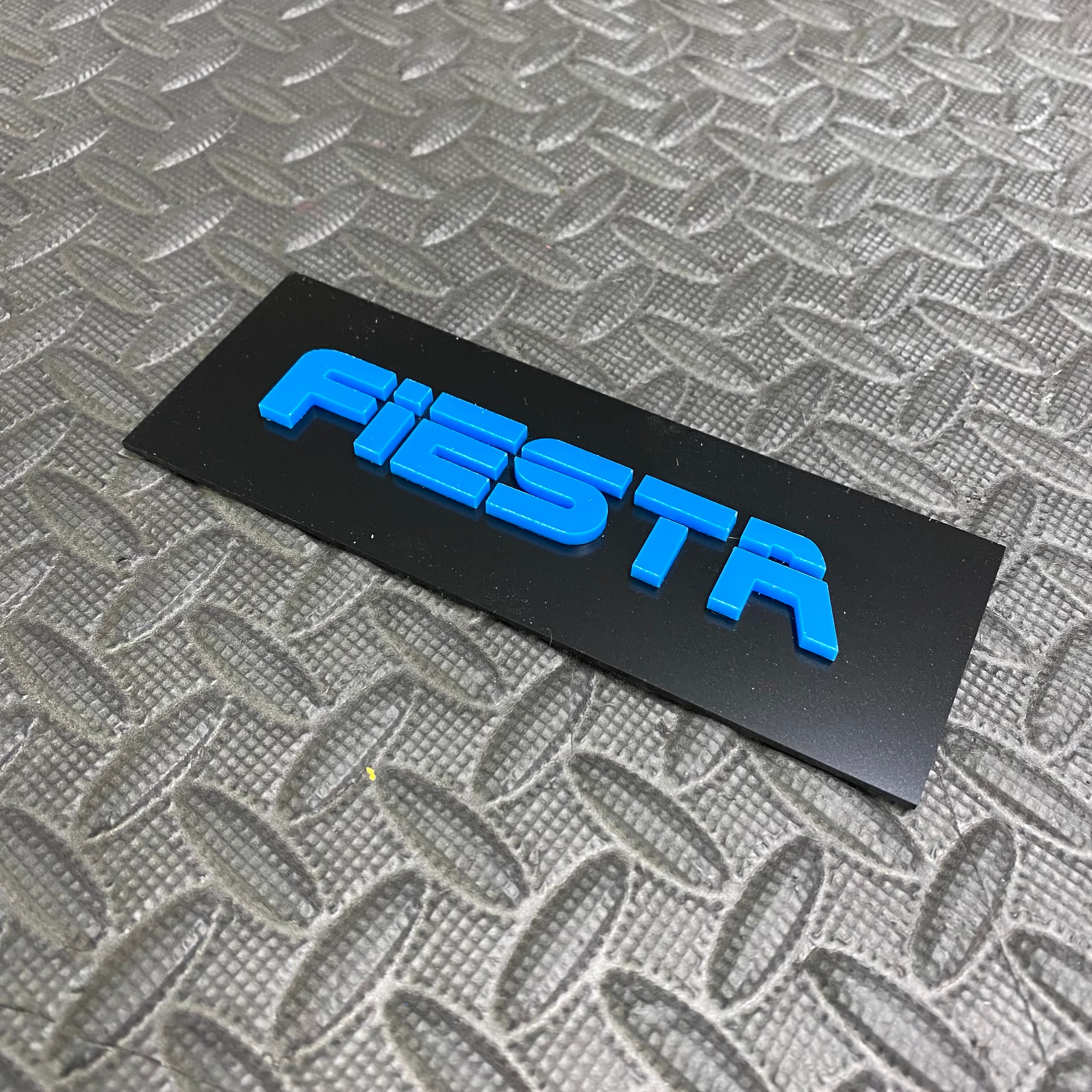 Fiesta 4D Acrylic Tailgate Badge