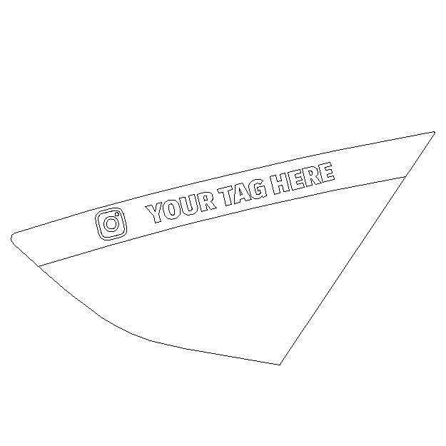 3D Acrylic Rear Quarter Window Art Banner - Mk3/3.5 Focus