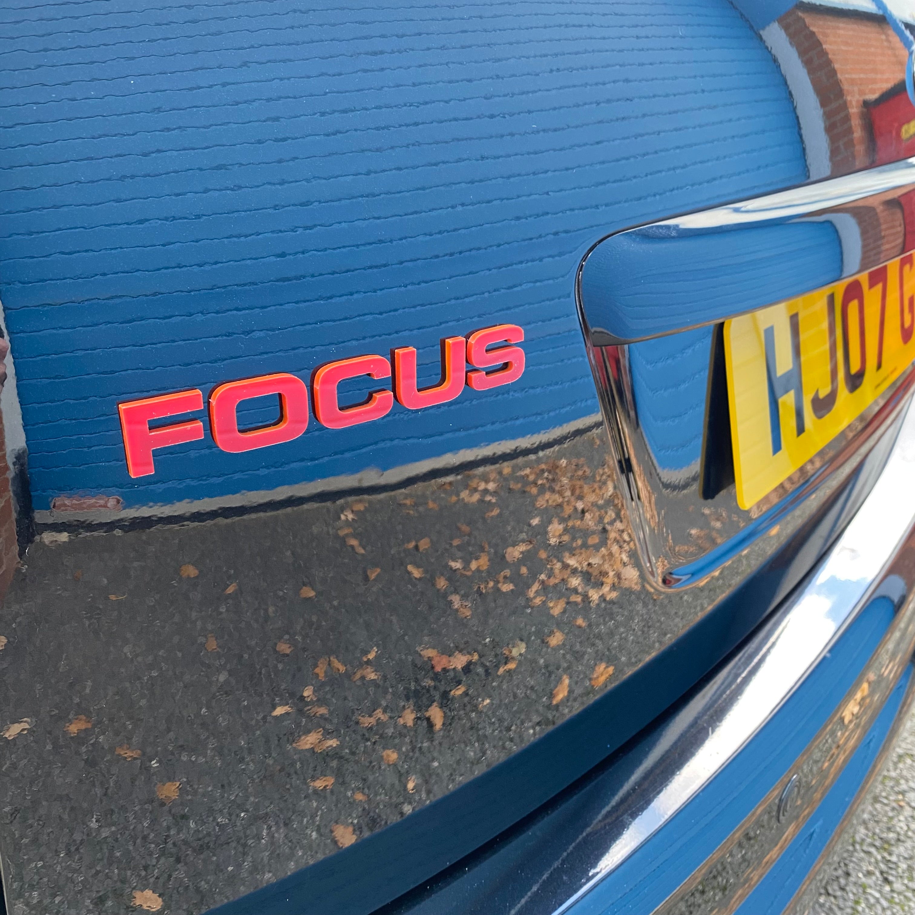 Focus 4D Acrylic Tailgate Badge