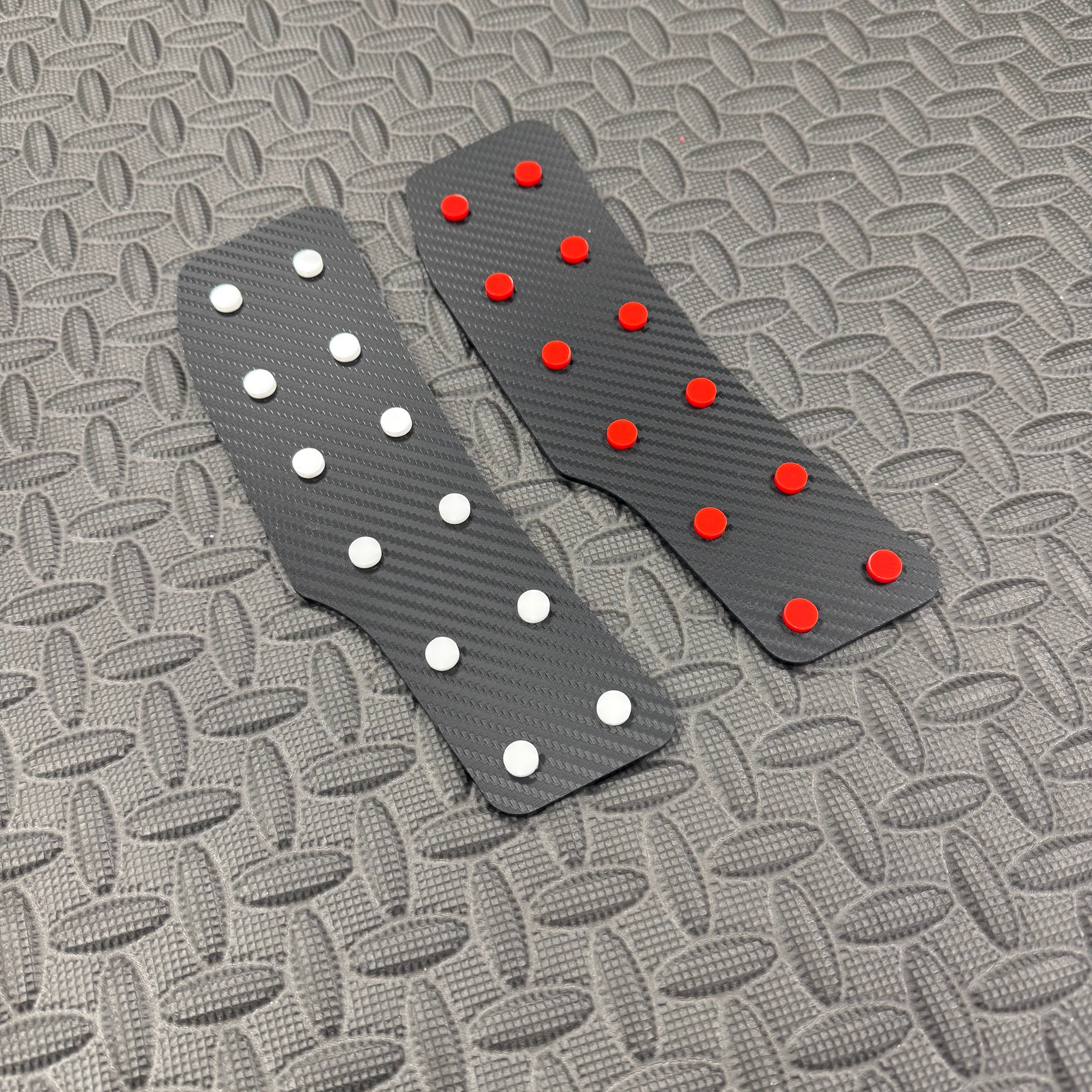 Proform Vauxhall Astra J Dead Pedal/Foot Rest Plate - Carbon Fibre Effect Back Plate with Coloured Detail