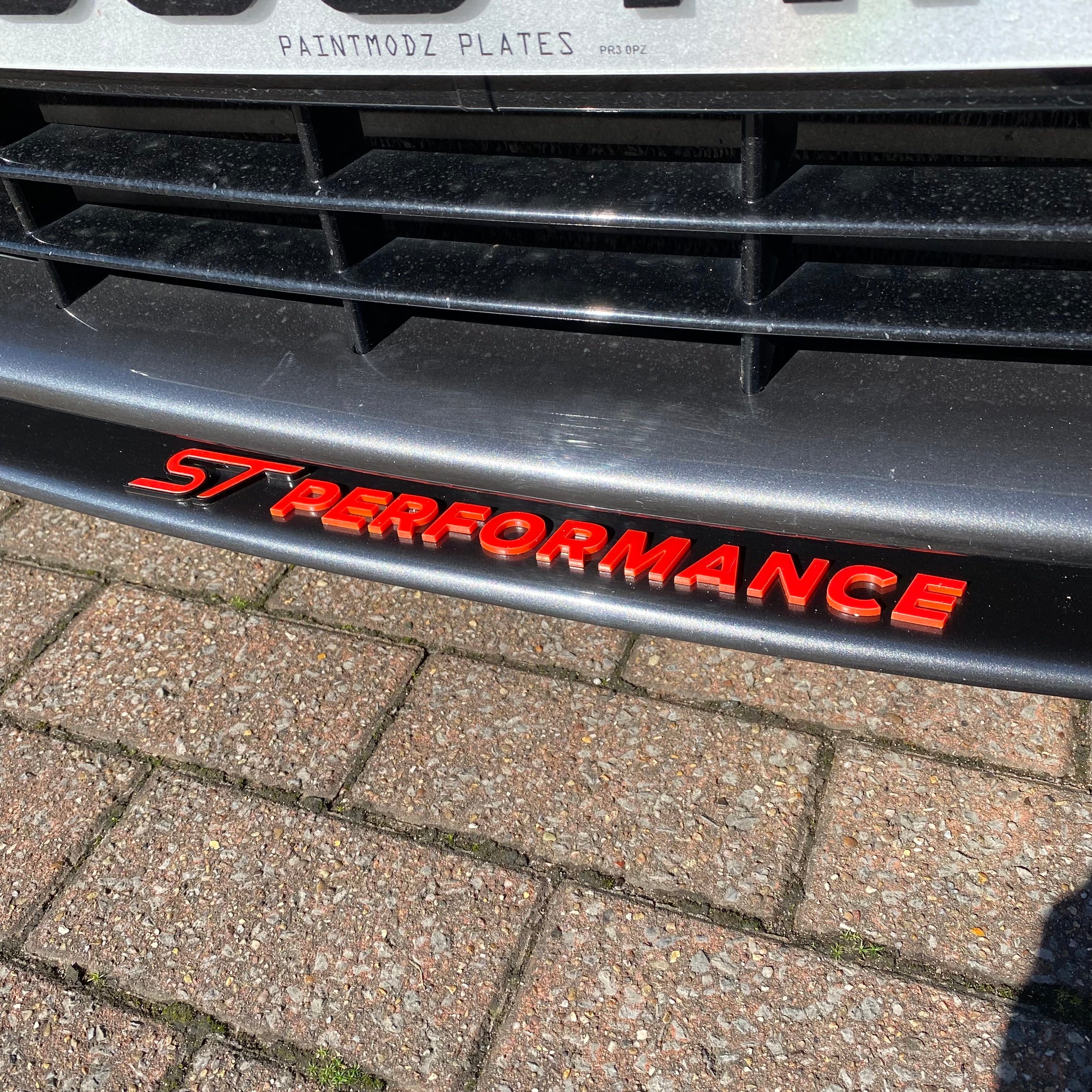 ST Performance Acrylic 4D Lettering