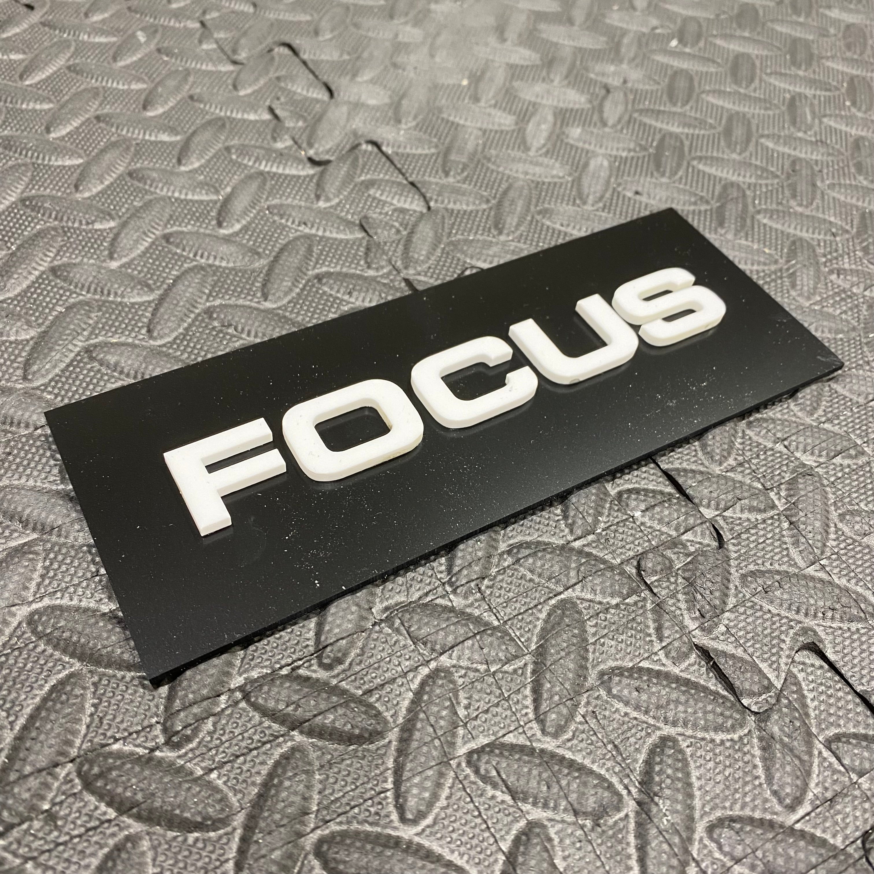 Focus 4D Acrylic Tailgate Badge