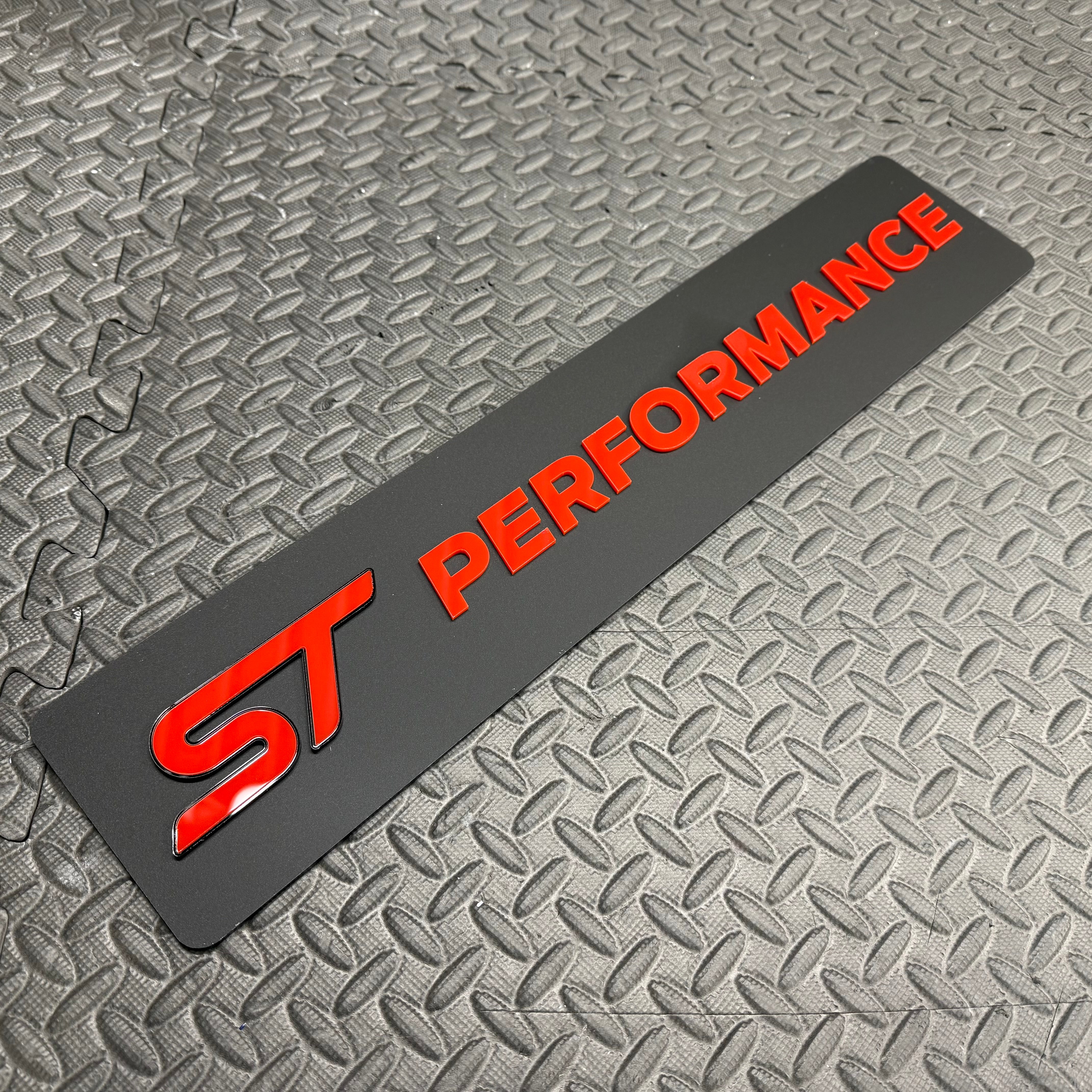 ST Performance Vehicle Show Plate (4D Acrylic)