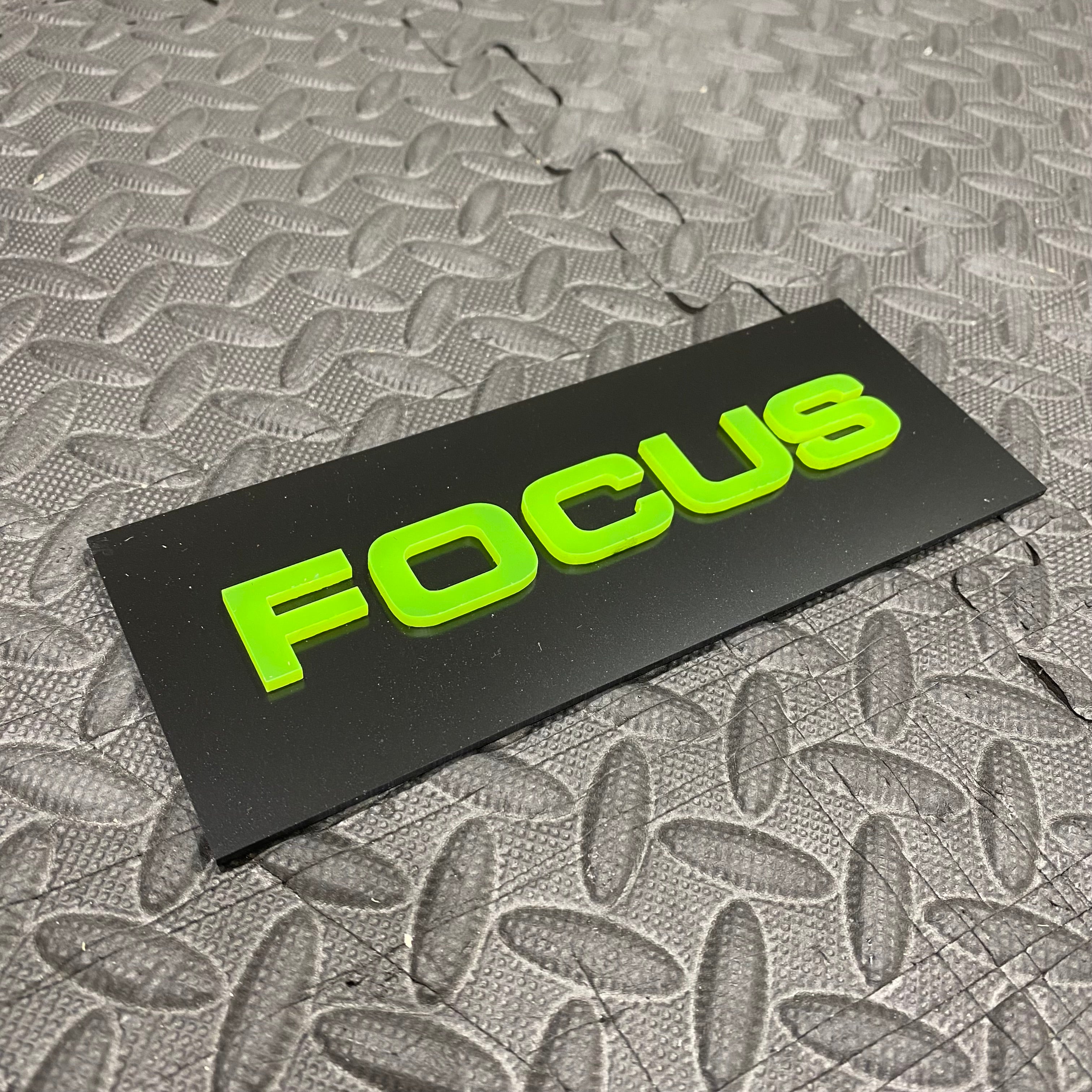 Focus 4D Acrylic Tailgate Badge