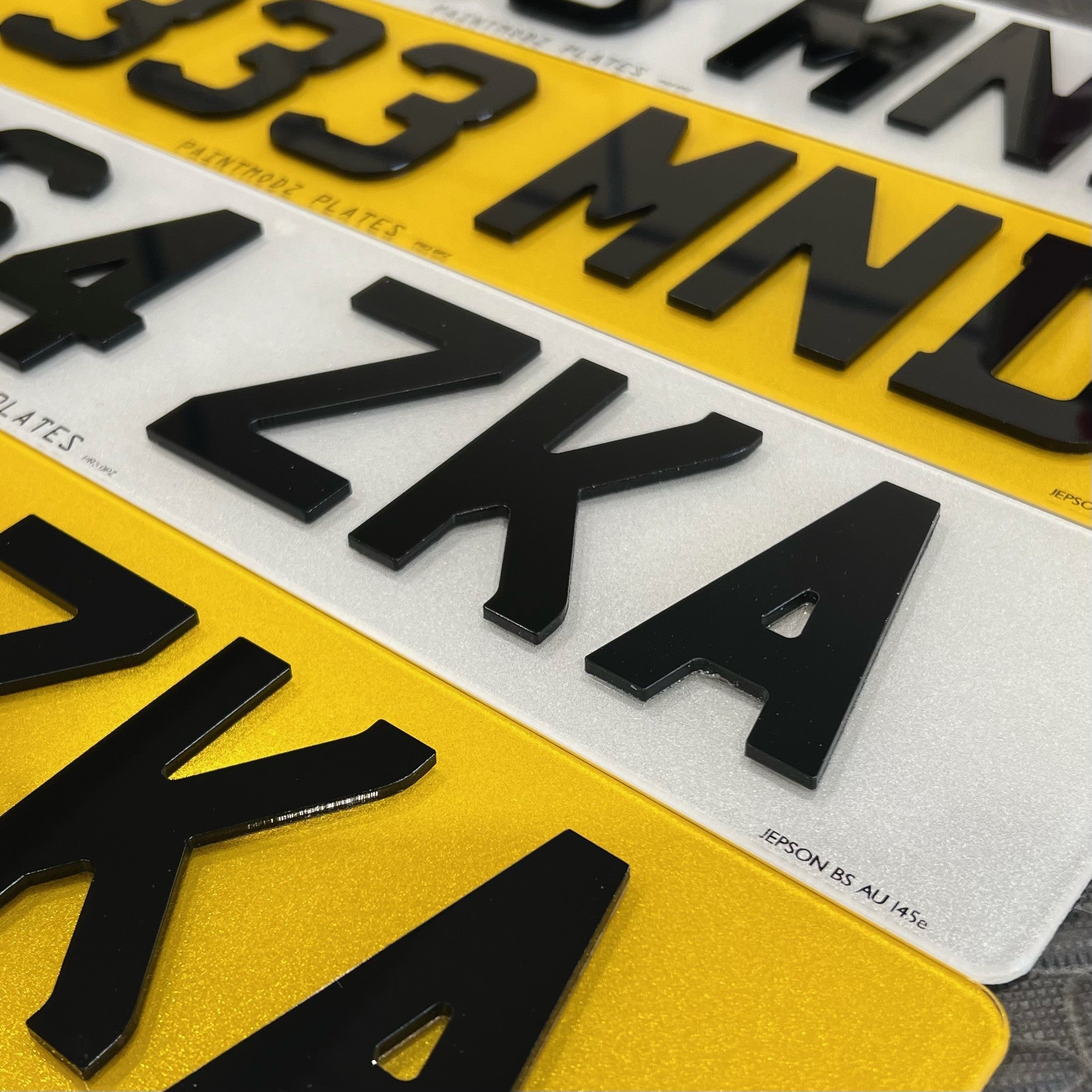 Number Plates 4D Acrylic - Road Legal