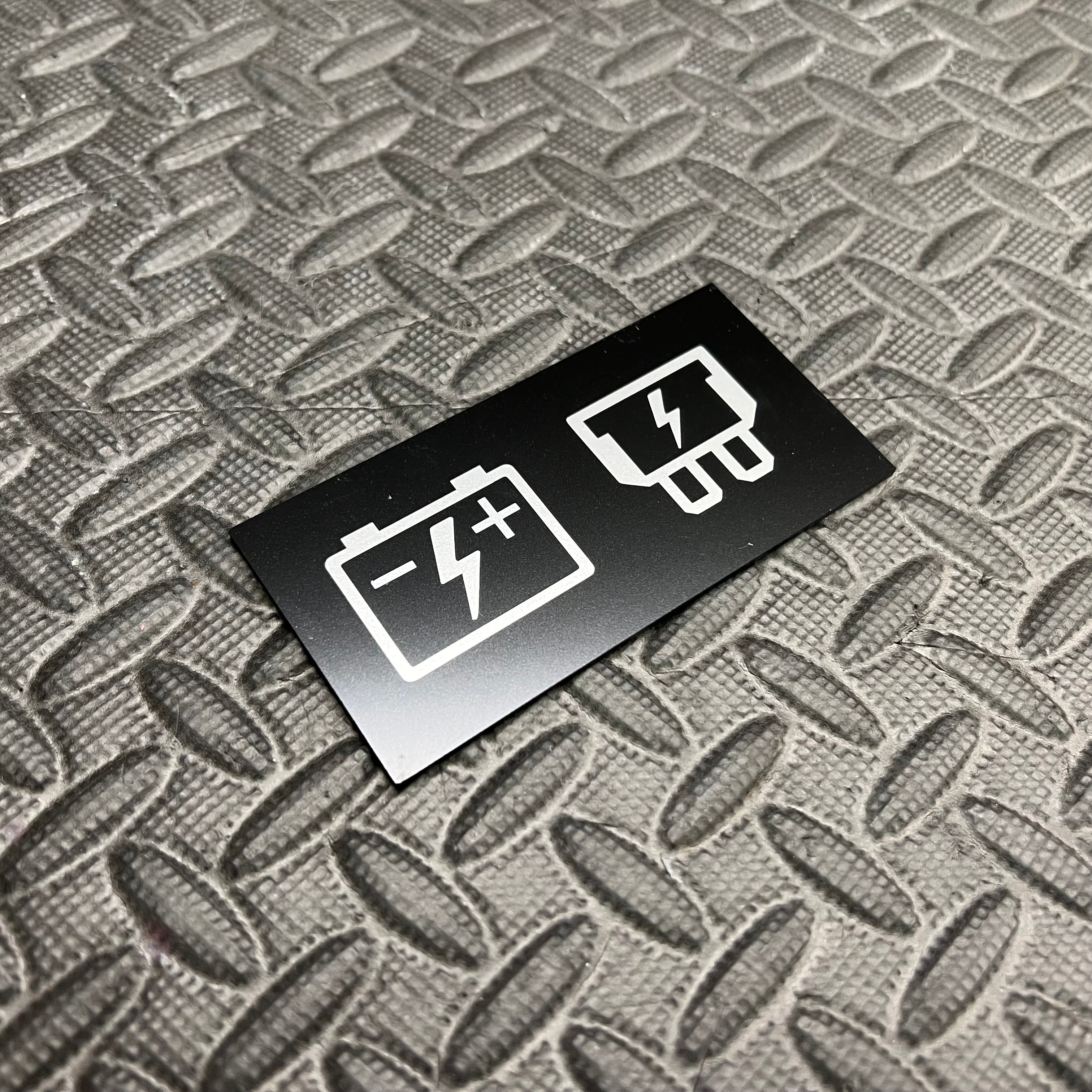 Proform Battery and Fuse Vinyl Sticker Set - Silver