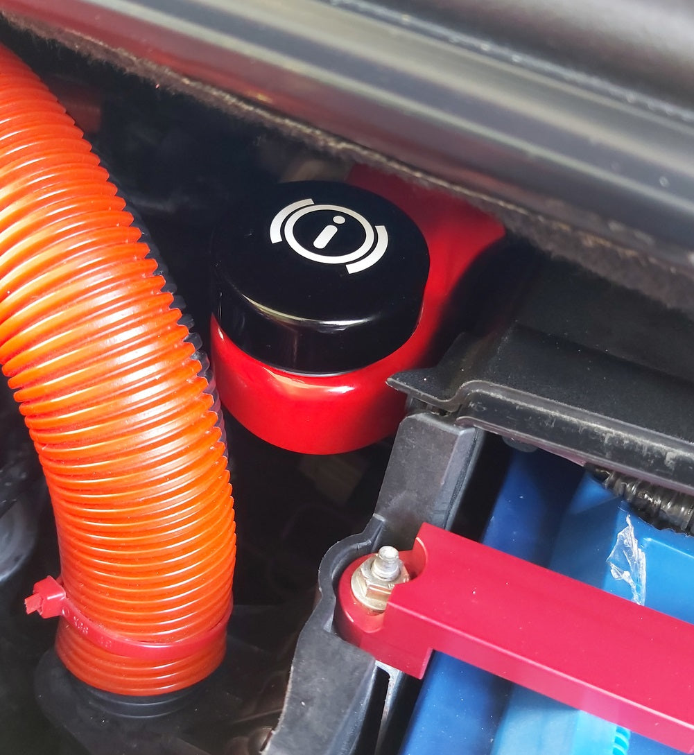 Proform Brake Reservoir Cover - Mk3/3.5 Focus - Left Hand Drive - Gloss Red Plastic