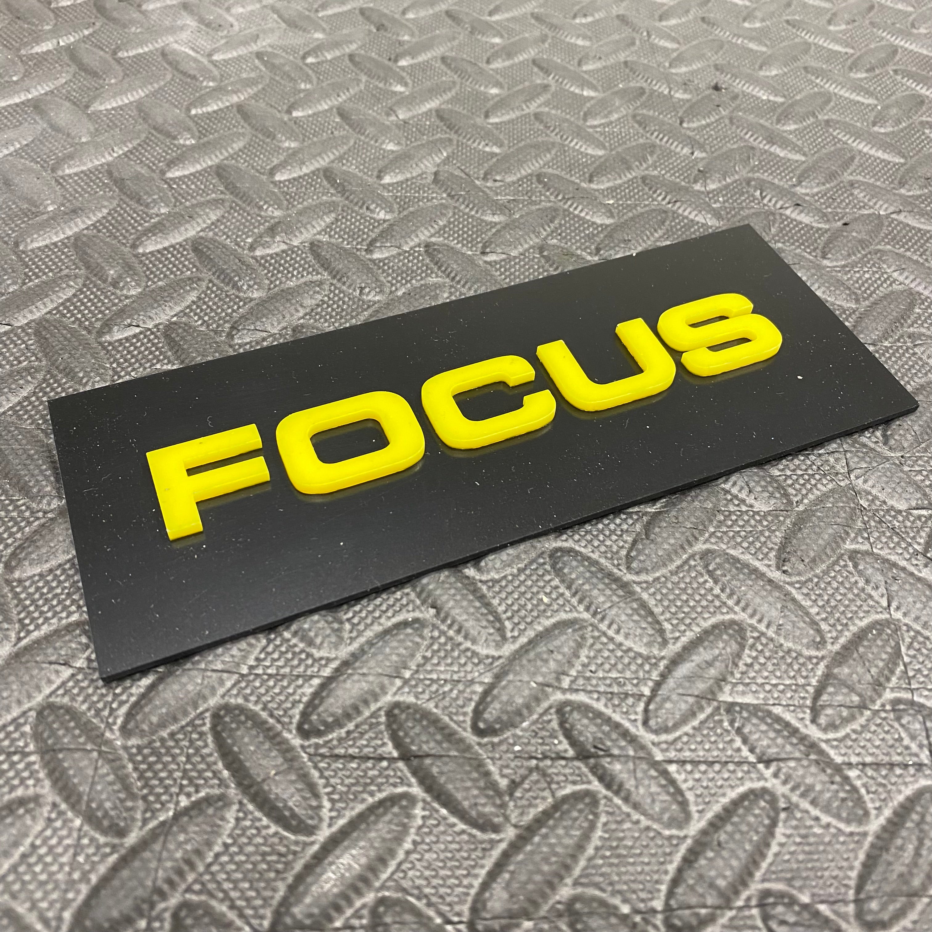 Focus 4D Acrylic Tailgate Badge