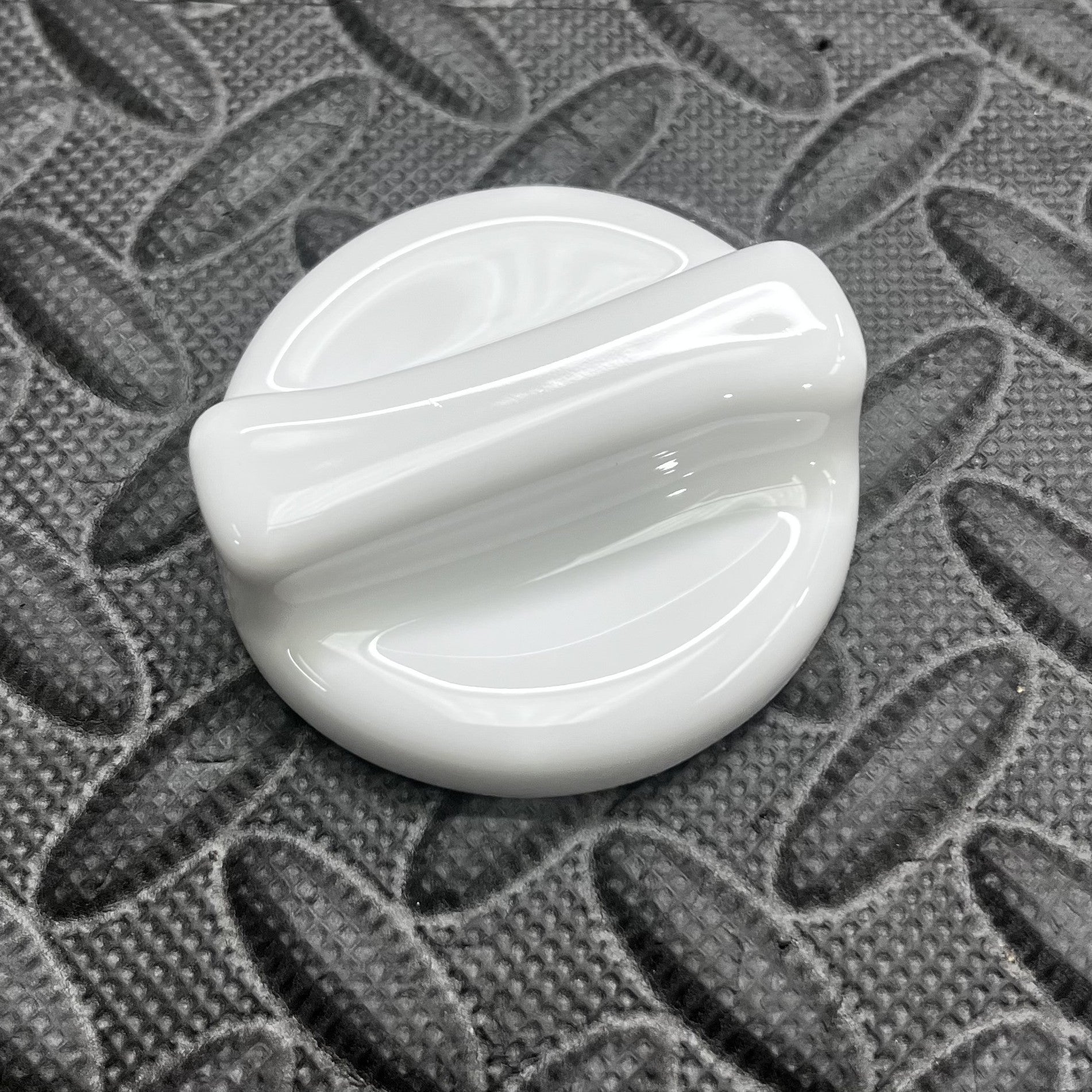 Oil Cap Cover Gloss White Plastic