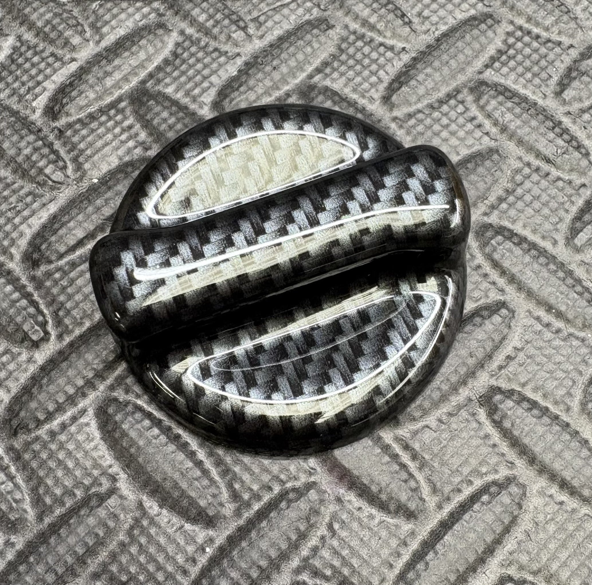 Oil Cap Cover Deluxe Carbon Effect Plastic