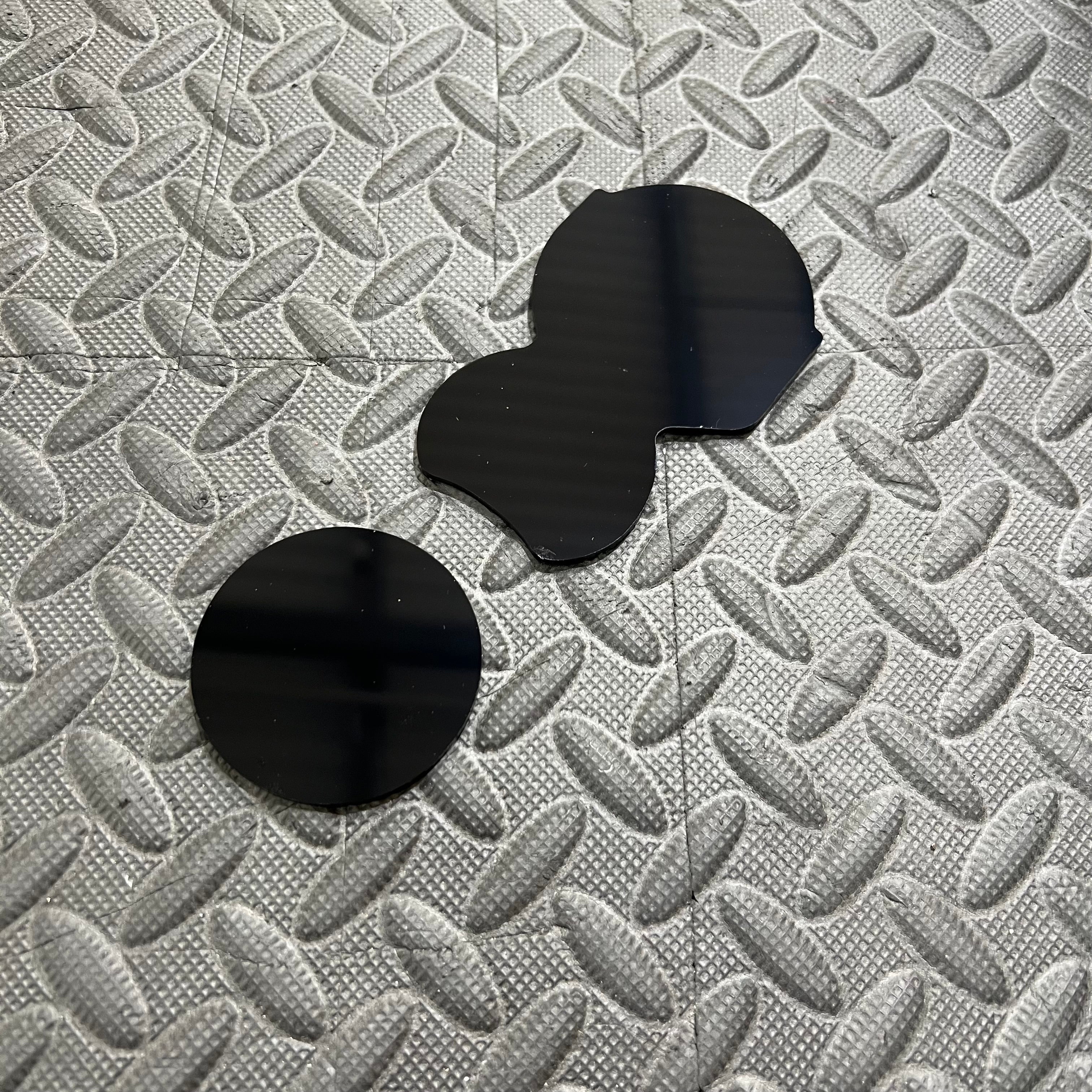 Proform Mk2.5 Focus RS Cup Holder Insert Plate - Gloss Black Plastic