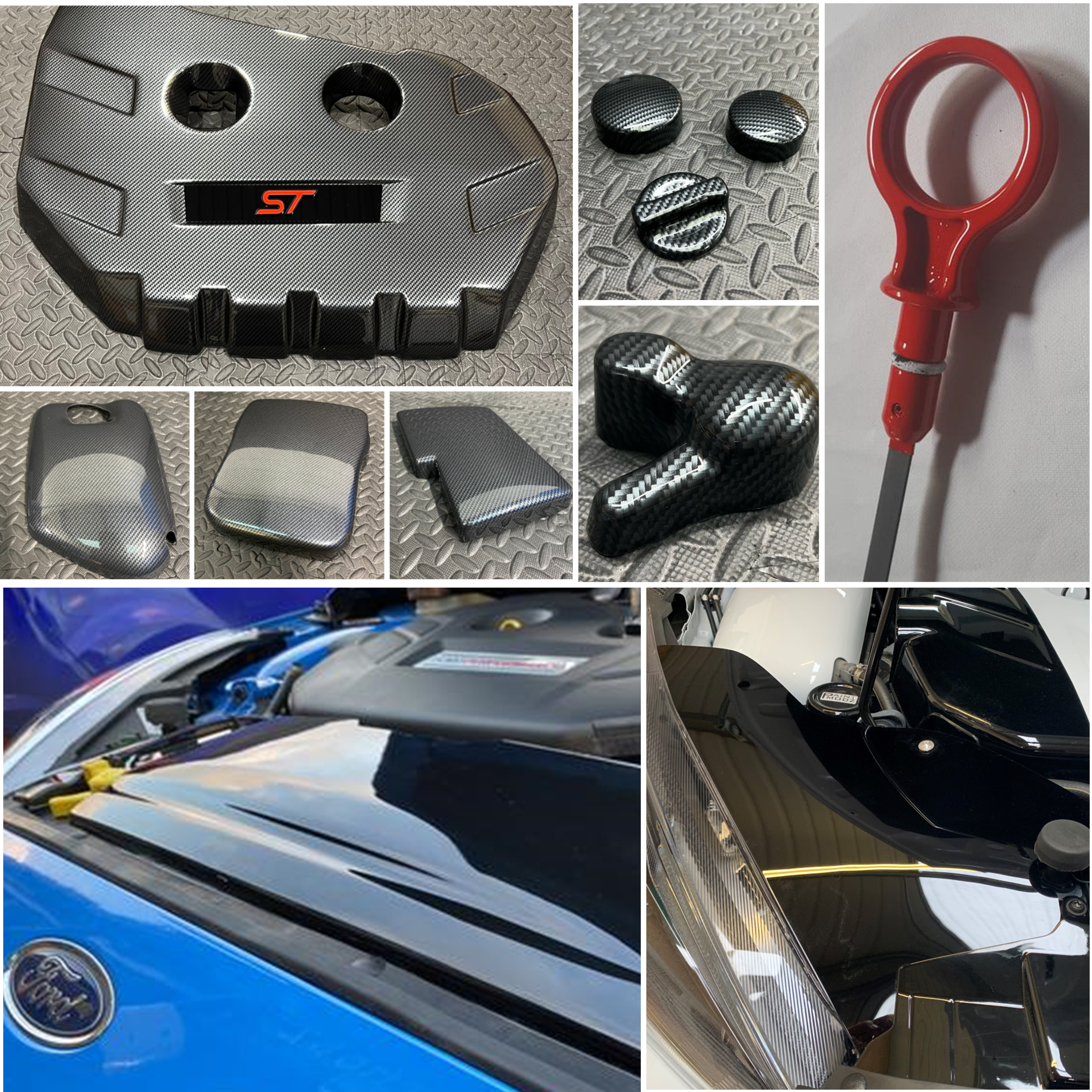 Proform Large Engine Bay Dress Up Bundle - Mk3/3.5 Focus ST Petrol (Plastic Finishes)