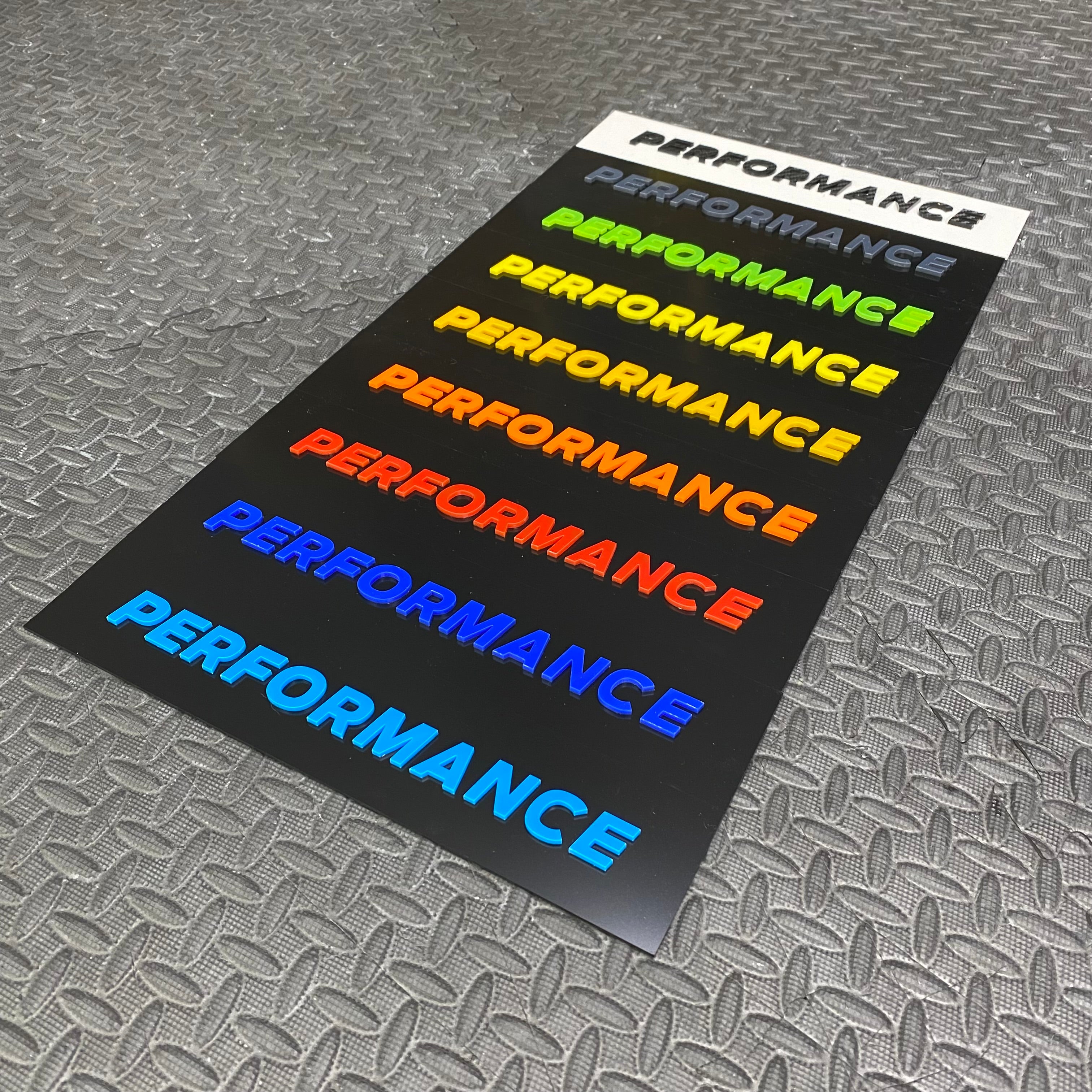 Ford Performance Vehicle Show Plate (4D Acrylic)